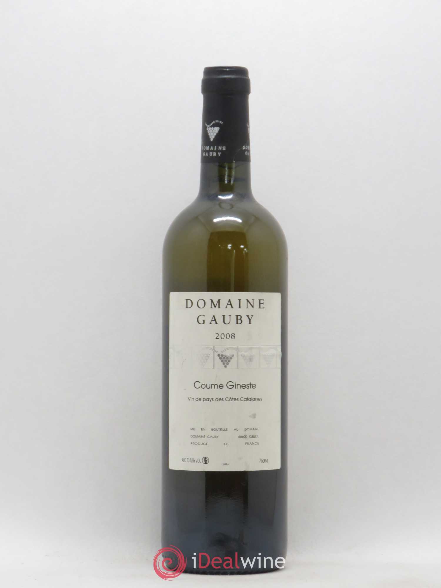 Côtes Catalanes Coume Gineste Gauby (Domaine) 2008 - Lot de 1 bouteille - 0