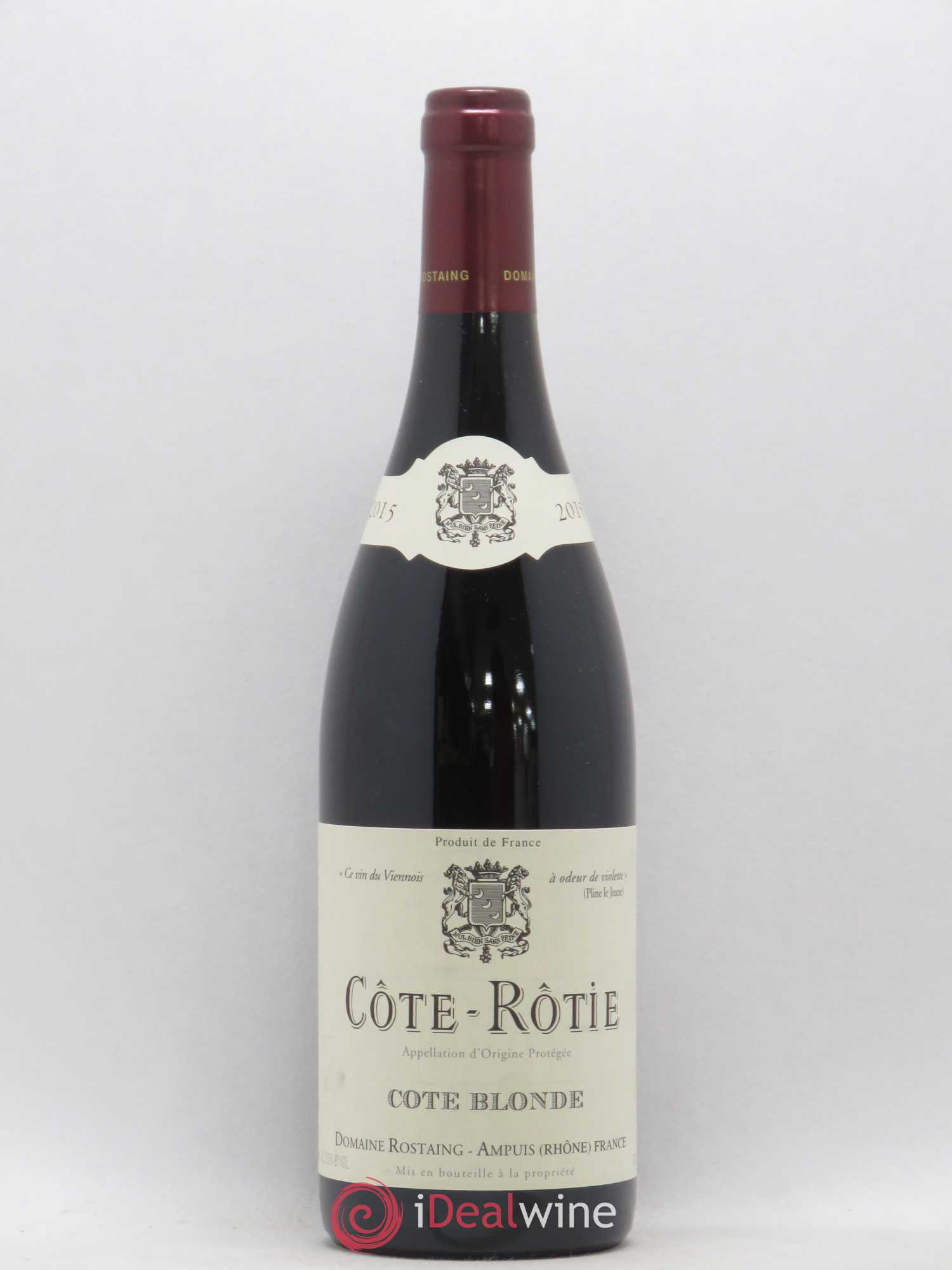 Côte-Rôtie Côte Blonde René Rostaing 2015 - Lot de 1 bouteille - 0
