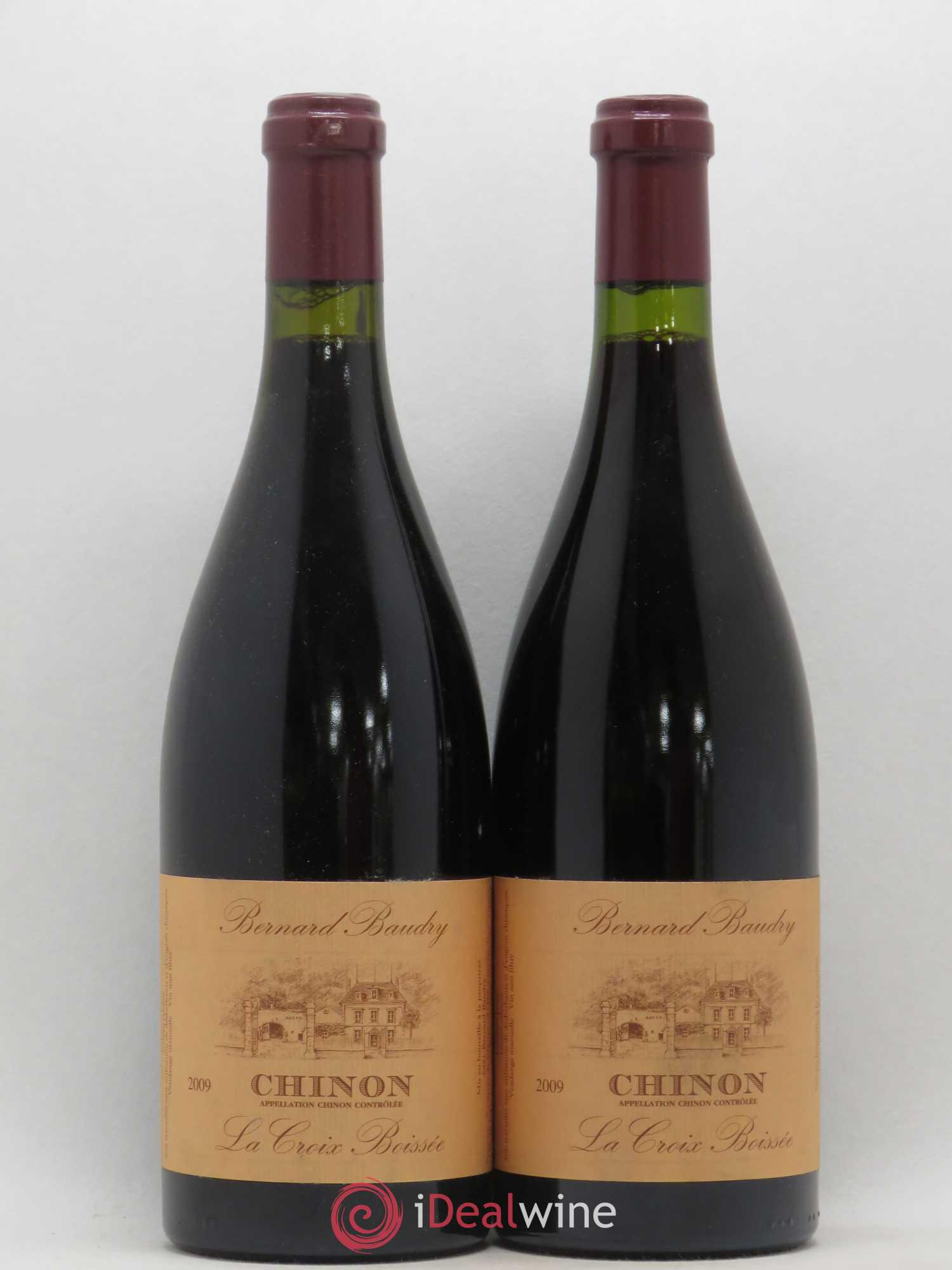 Chinon La Croix Boissée Bernard Baudry 2009 - Lot de 2 bouteilles - 0
