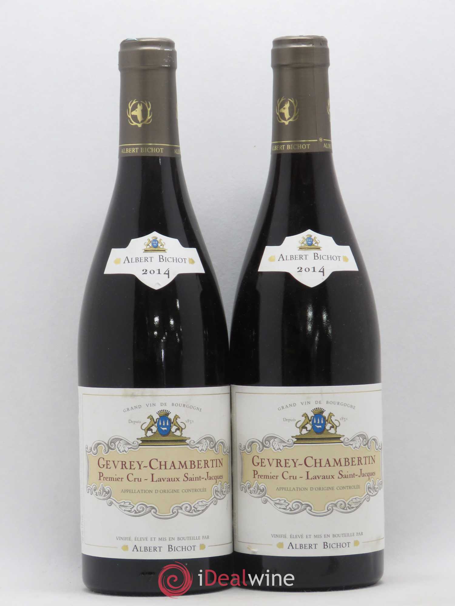 Gevrey-Chambertin 1er Cru Lavaux Saint Jacques Albert Bichot 2014 - Lot de 2 bouteilles - 0