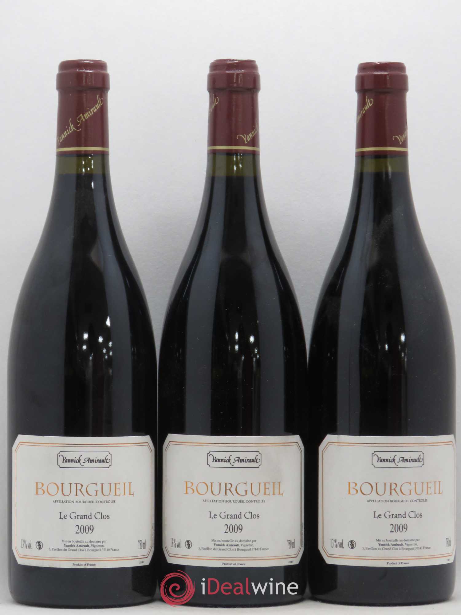 Bourgueil Grand Clos Yannick Amirault (Domaine) 2009 - Lot de 3 bouteilles - 0