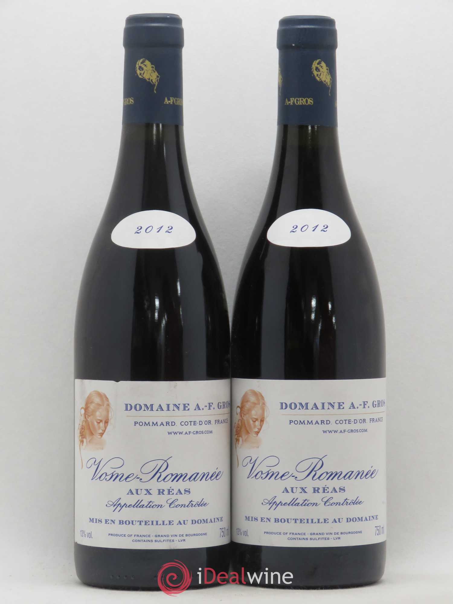 Vosne-Romanée 1er Cru Aux Réas A. F. Gros 2012 - Posten von 2 Flaschen - 0