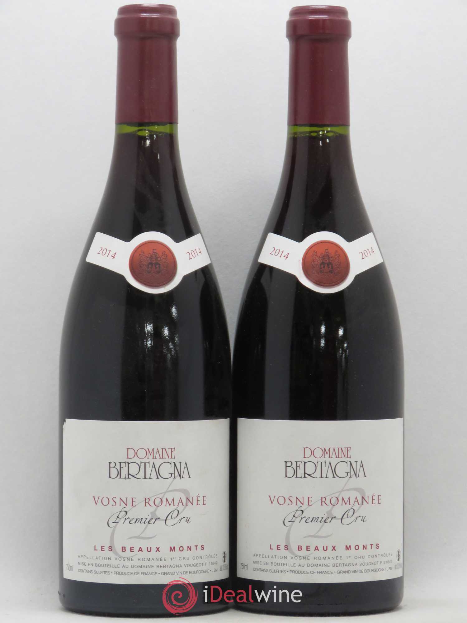Vosne-Romanée 1er Cru Les Beaux-Monts Bertagna 2014 - Lot de 2 bouteilles - 0
