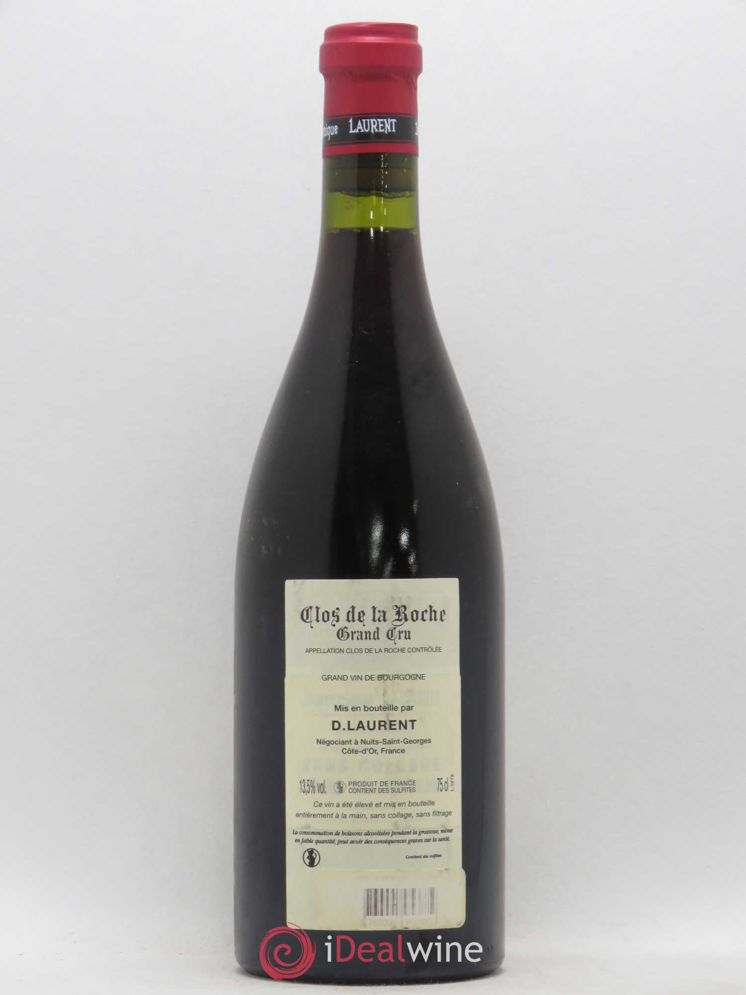 Clos de la Roche Grand Cru Vieilles vignes Intra-muros Dominique Laurent Vieilles Vignes 2005 - Lot de 1 bouteille - 1