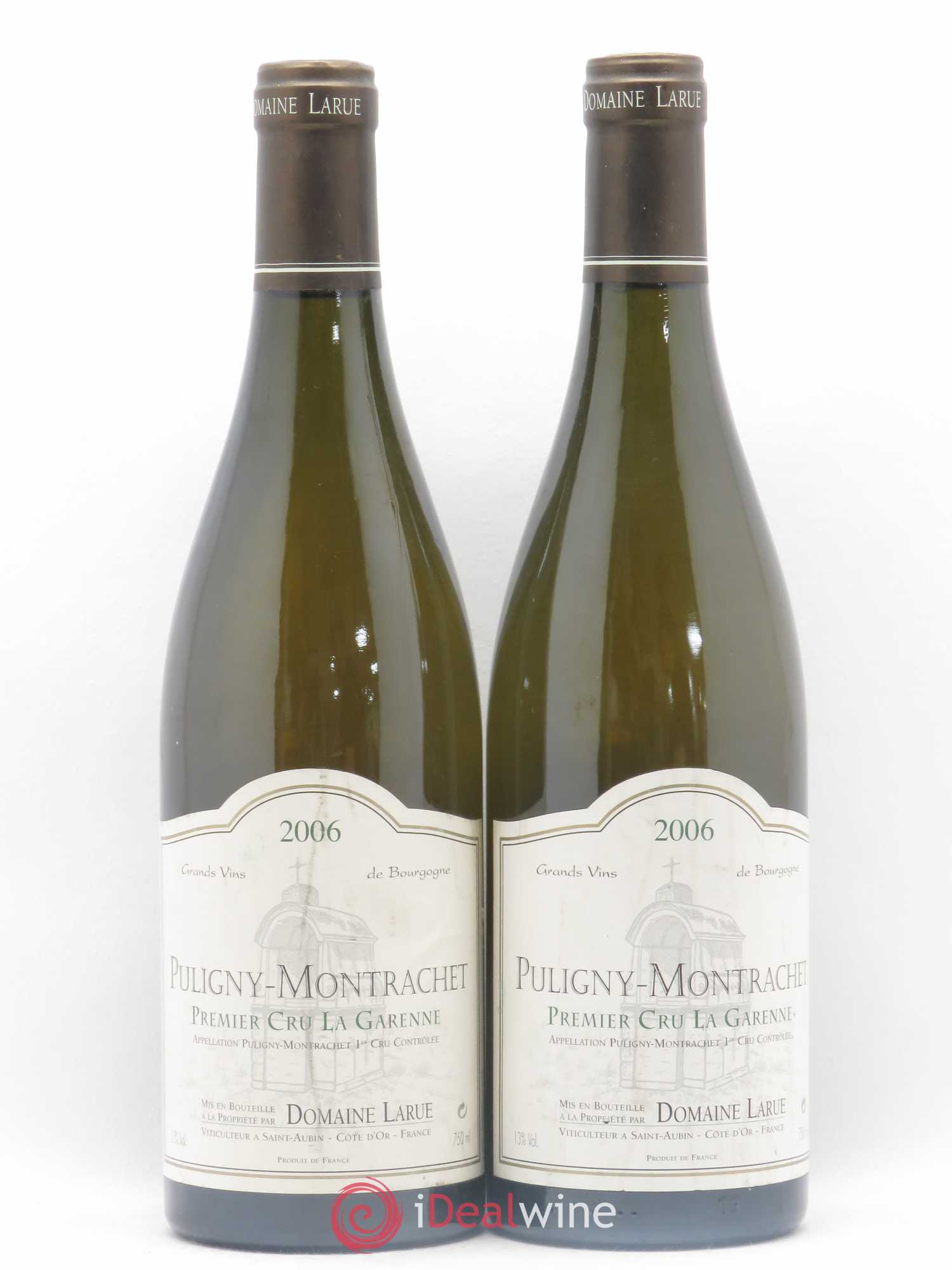 Puligny-Montrachet 1er Cru La Garenne Domaine Larue 2006 - Lotto di 2 bottiglie - 0