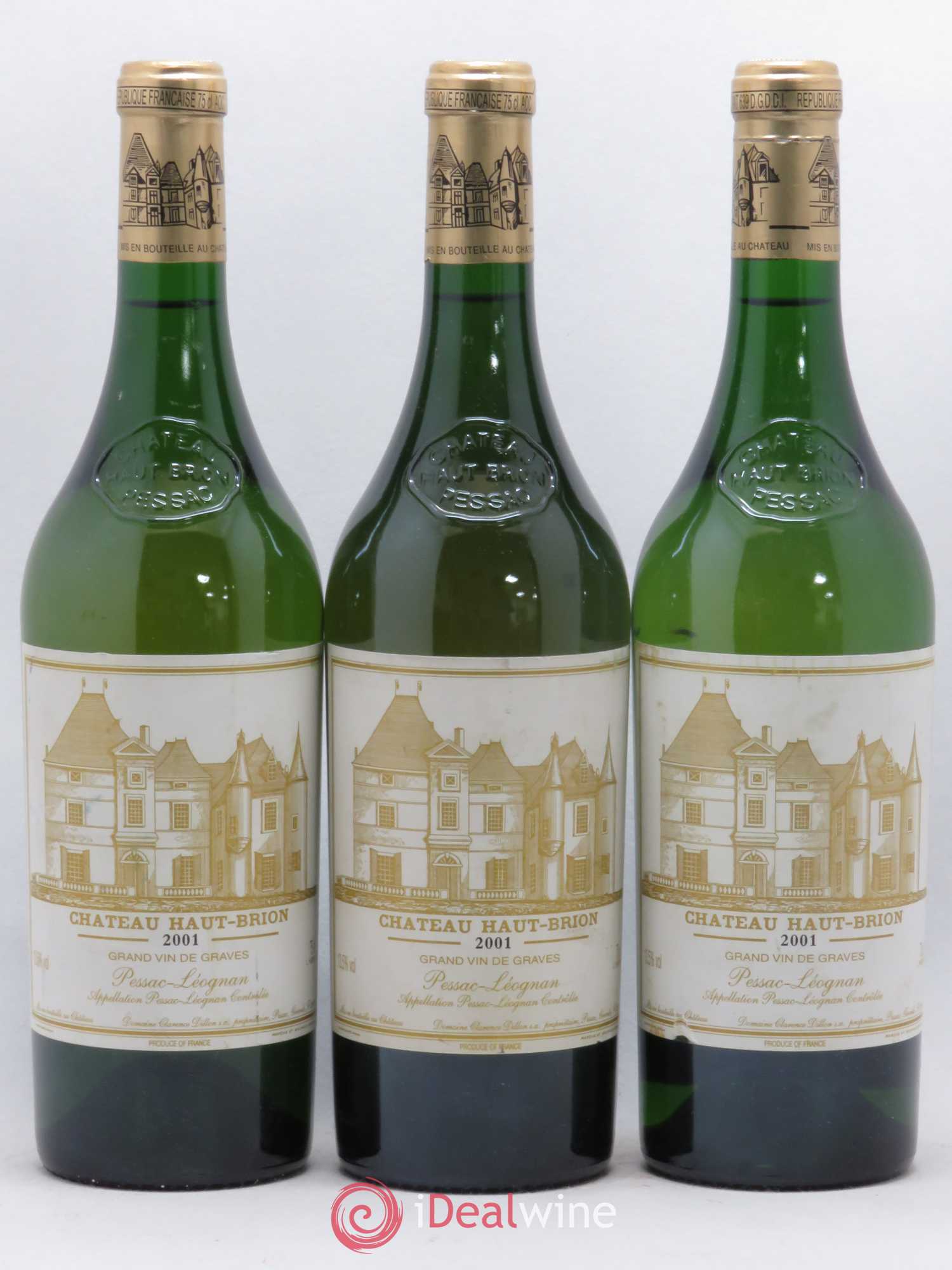 Château Haut Brion 2001 - Lot de 3 bouteilles - 0