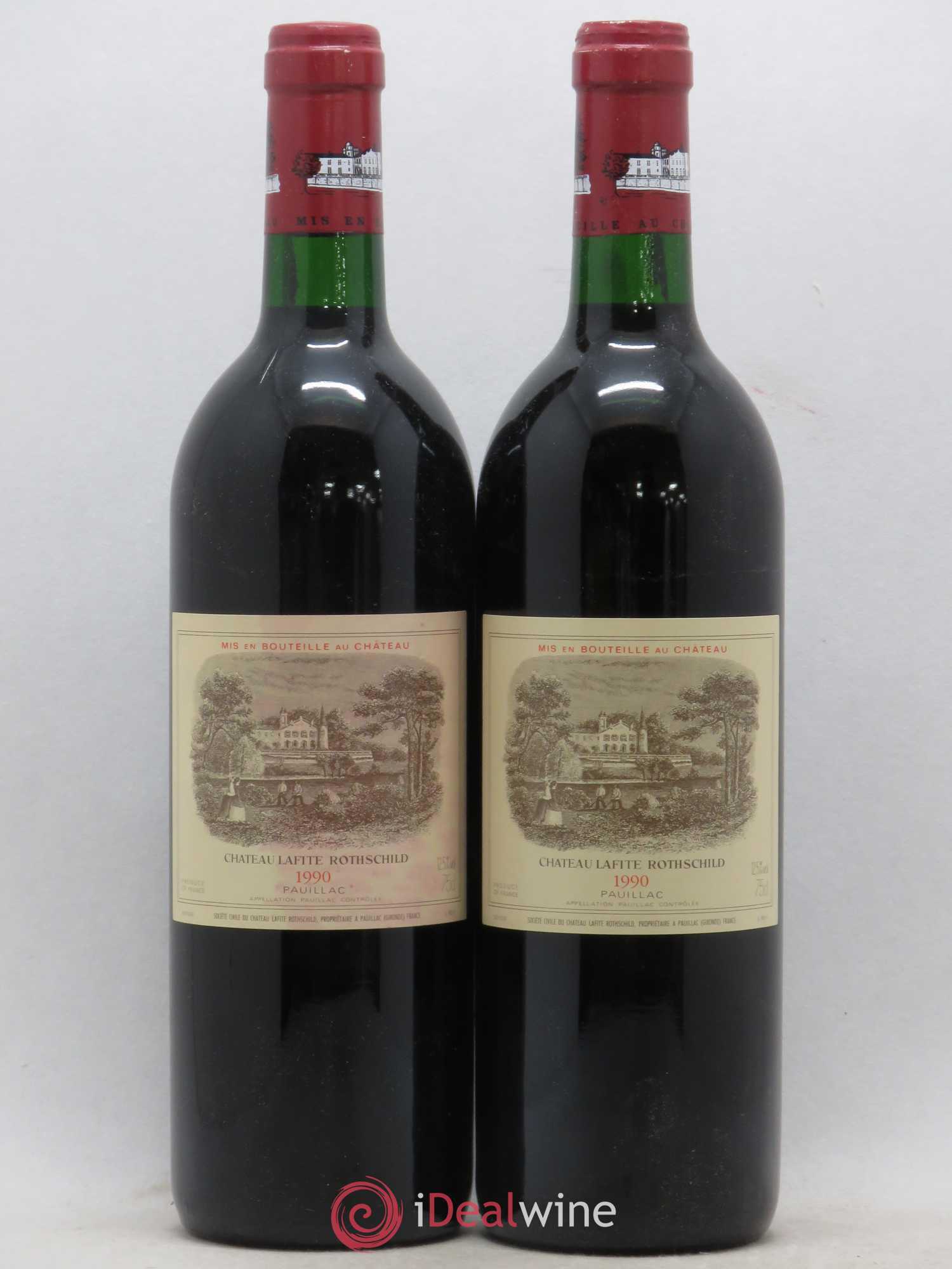 Château Lafite Rothschild 1er Grand Cru Classé 1990 - Lot de 2 bouteilles - 0