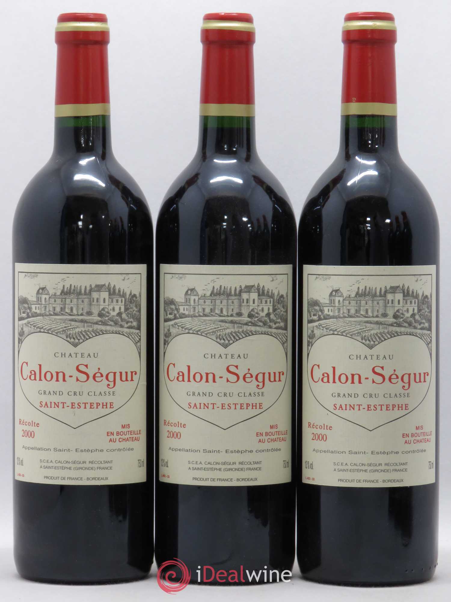 Château Calon Ségur 3ème Grand Cru Classé 2000 - Lot de 6 bouteilles - 1