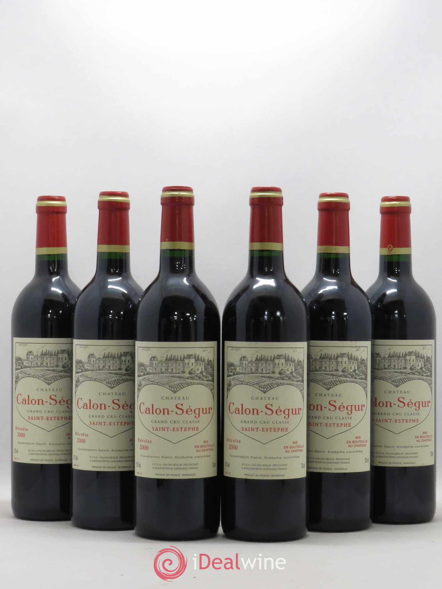 Château Calon Ségur 3ème Grand Cru Classé 2000 - Lot de 6 bouteilles - 0