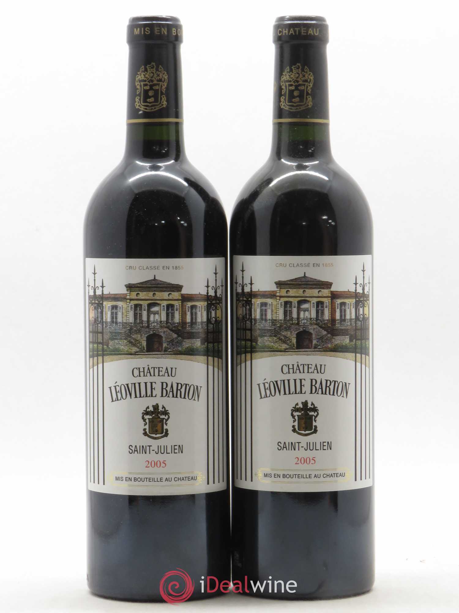 Château Léoville Barton 2ème Grand Cru Classé 2005 - Lot de 2 bouteilles - 0