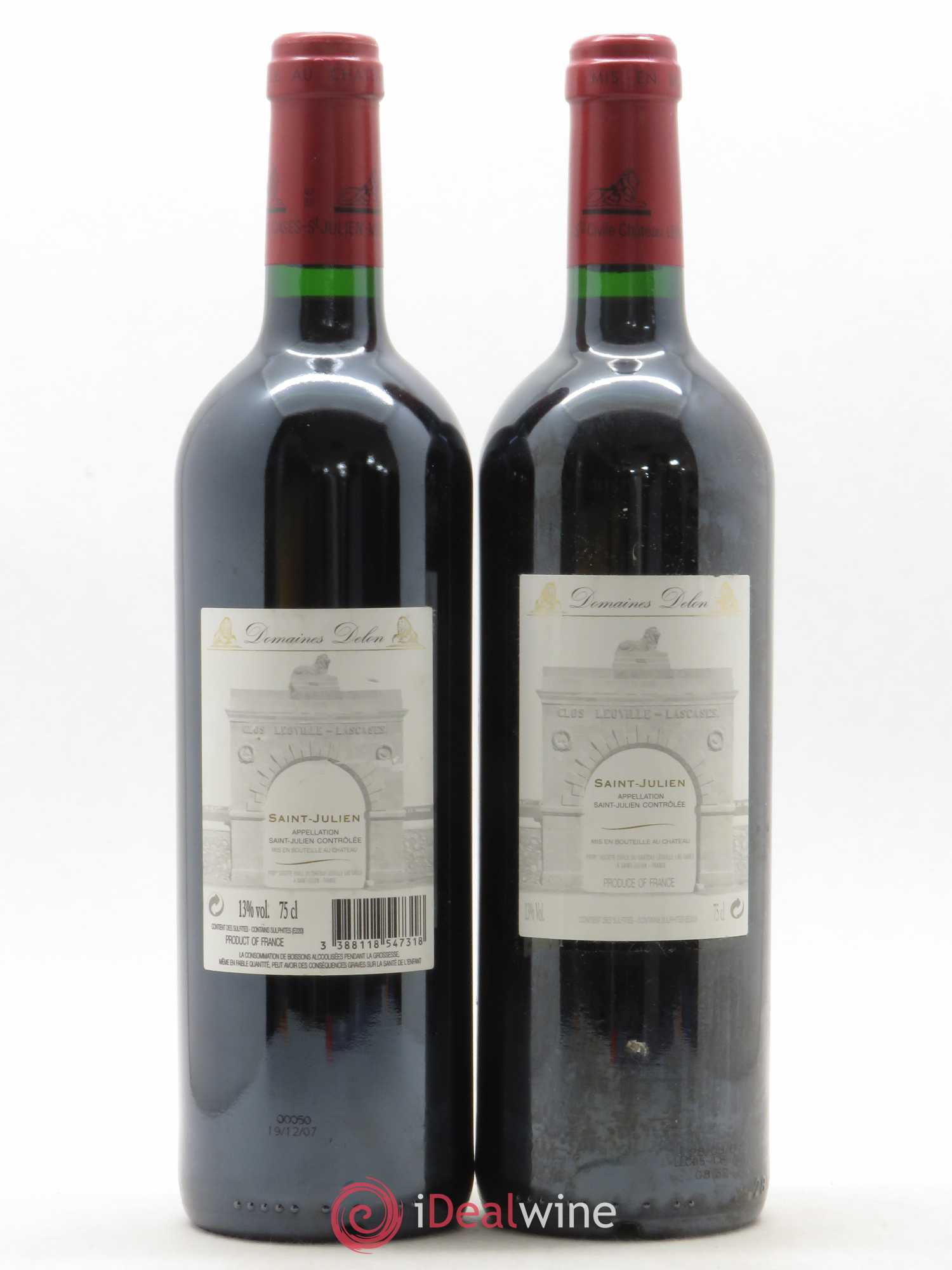 Château Léoville Las Cases 2ème Grand Cru Classé 2005 - Lot de 2 bouteilles - 1