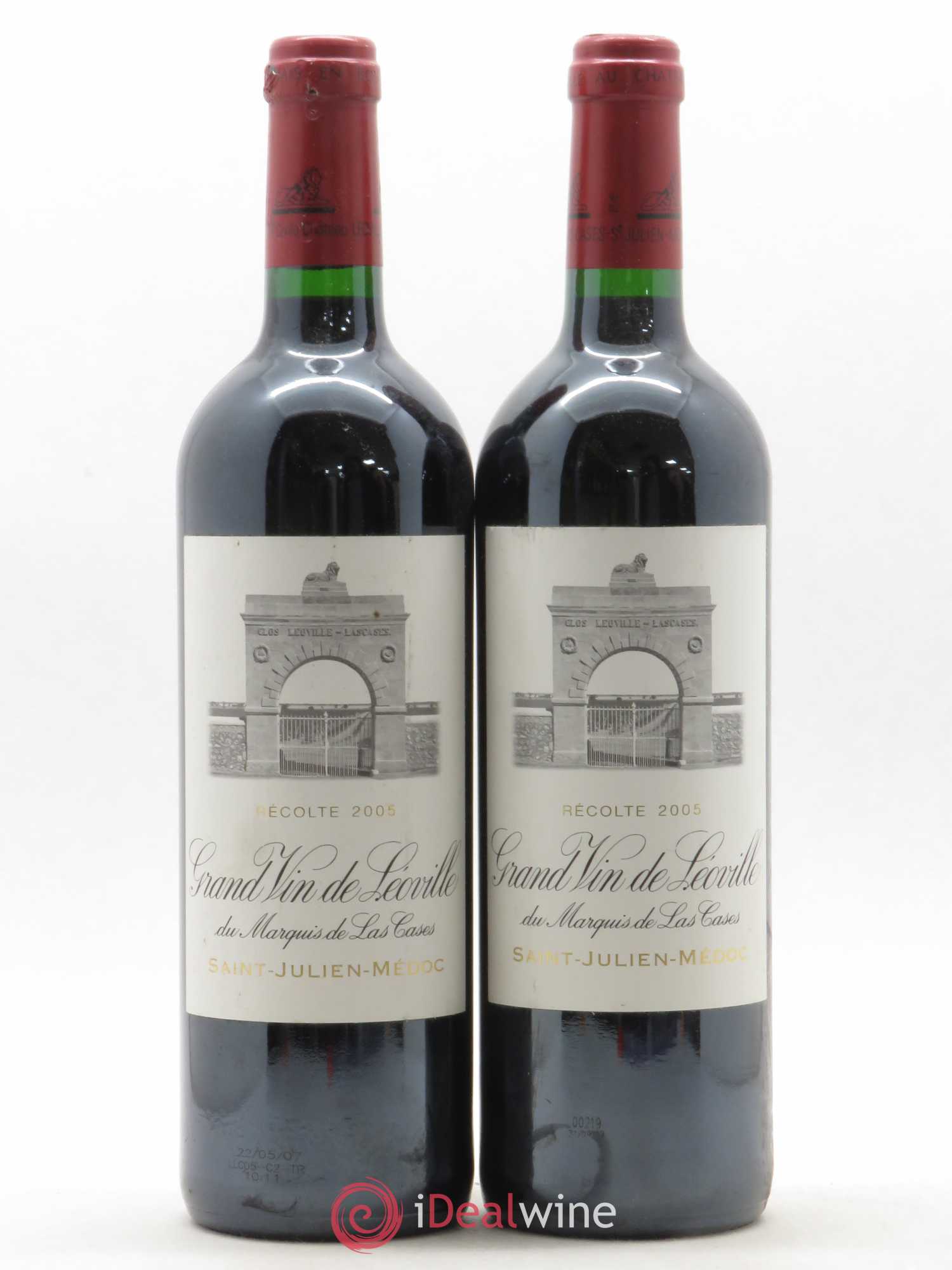 Château Léoville Las Cases 2ème Grand Cru Classé 2005 - Lot de 2 bouteilles - 0