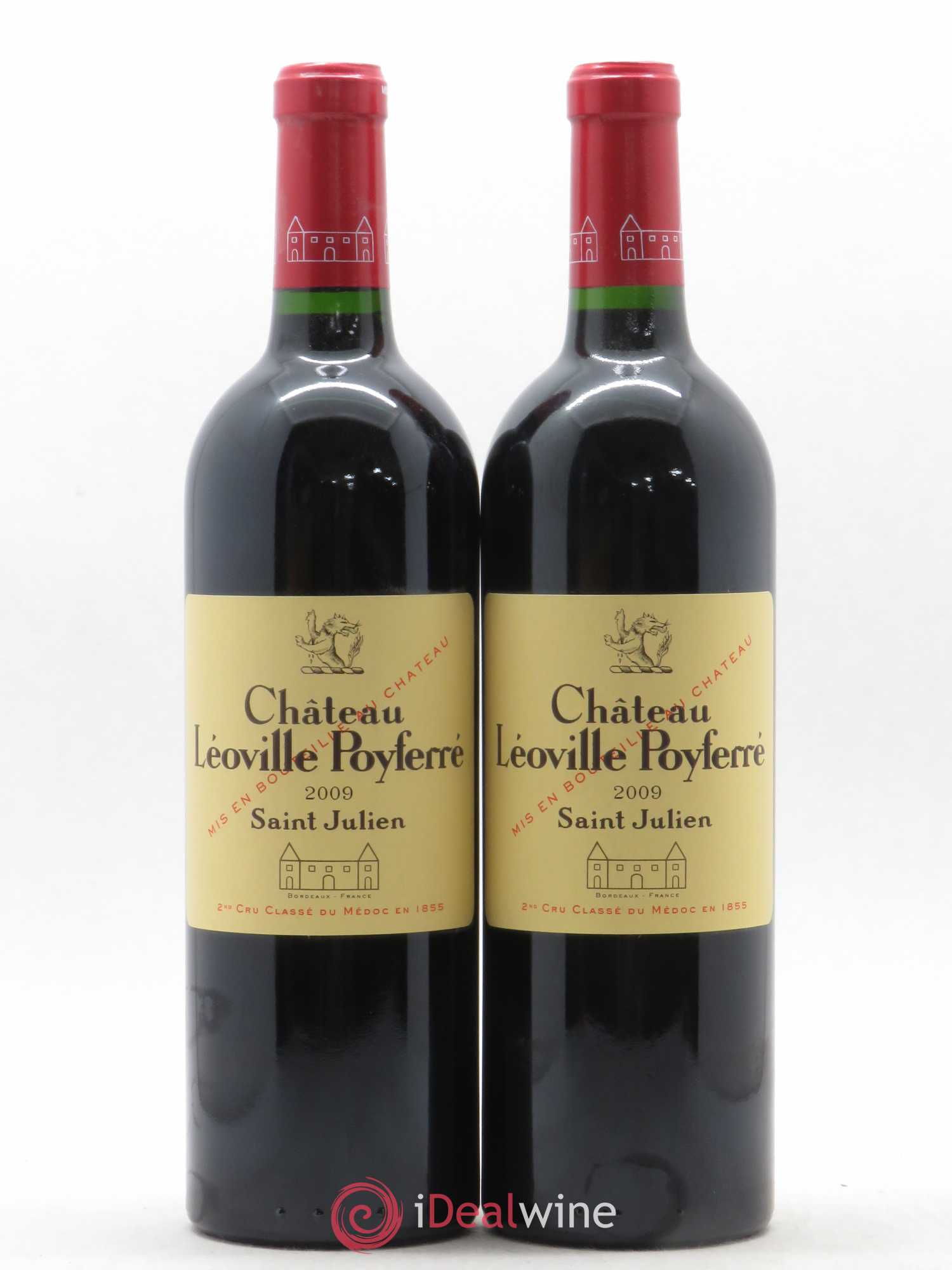 Château Léoville Poyferré 2ème Grand Cru Classé 2009 - Lot de 2 bouteilles - 0