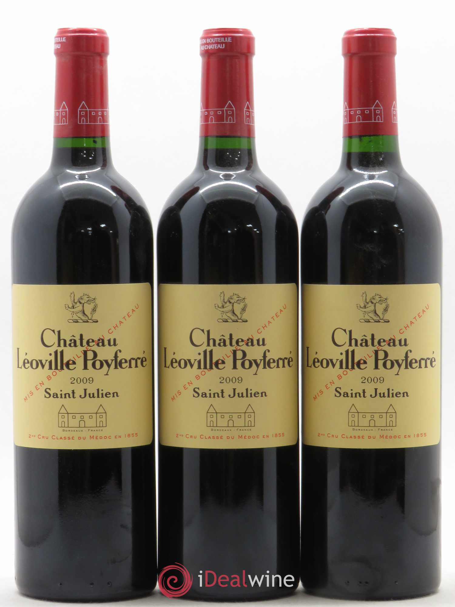 Château Léoville Poyferré 2ème Grand Cru Classé 2009 - Lot de 3 bouteilles - 0