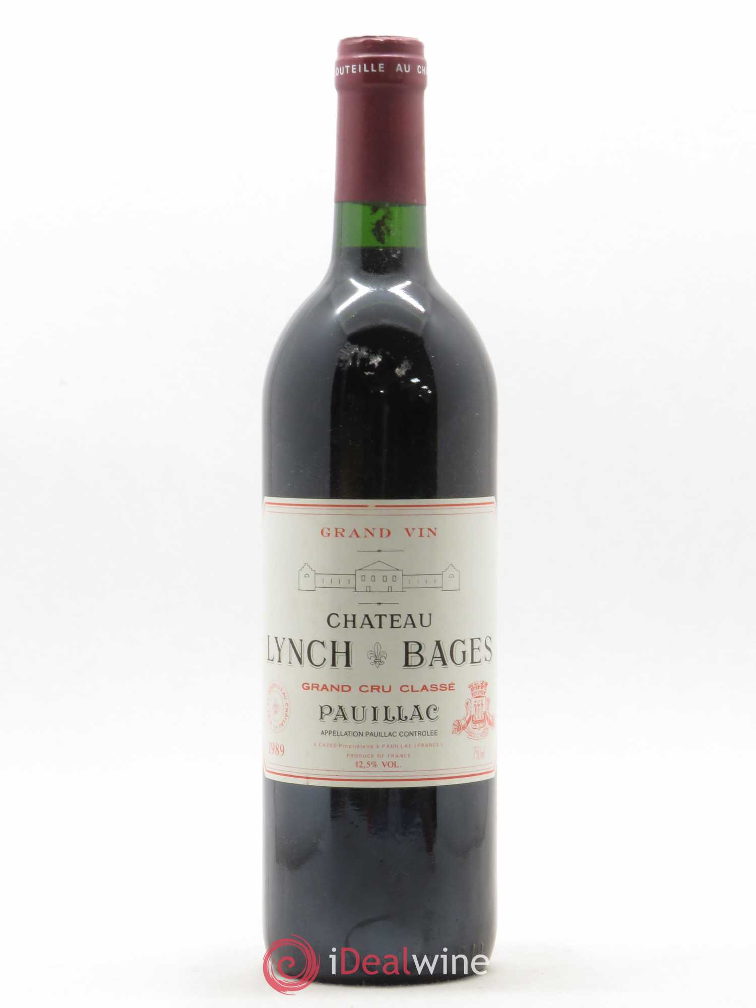 Château Lynch Bages 5ème Grand Cru Classé (sans prix de réserve) 1989 - Lot de 1 bouteille - 0