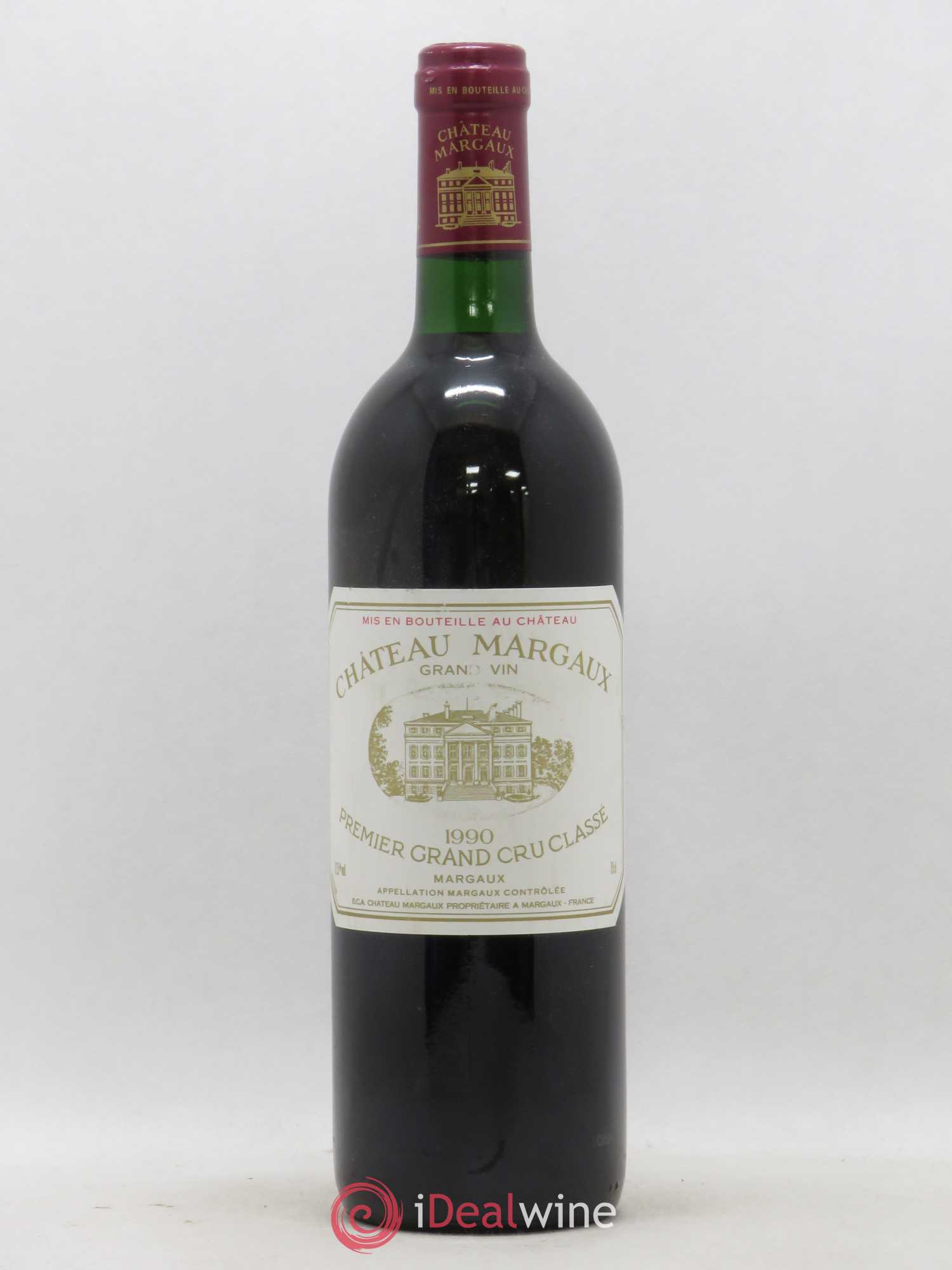 Château Margaux 1er Grand Cru Classé 1990 - Lot de 1 bouteille - 0