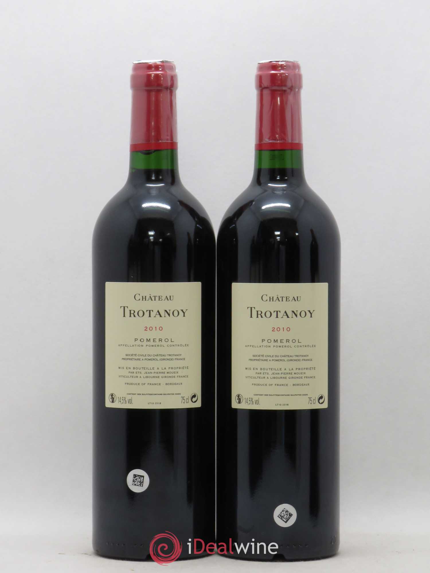 Château Trotanoy 2010 - Lot de 2 bouteilles - 1