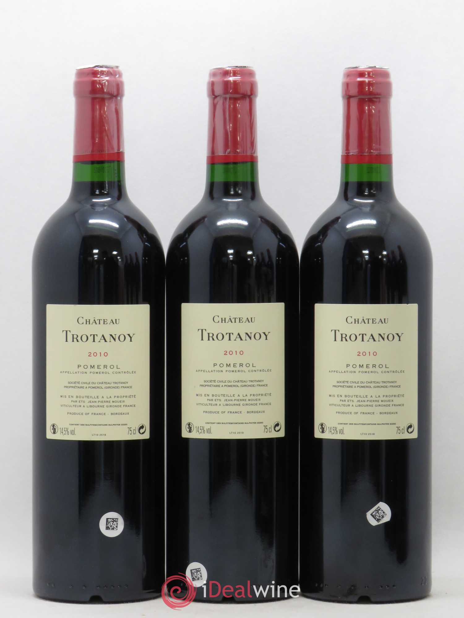 Château Trotanoy 2010 - Lot de 3 bouteilles - 1
