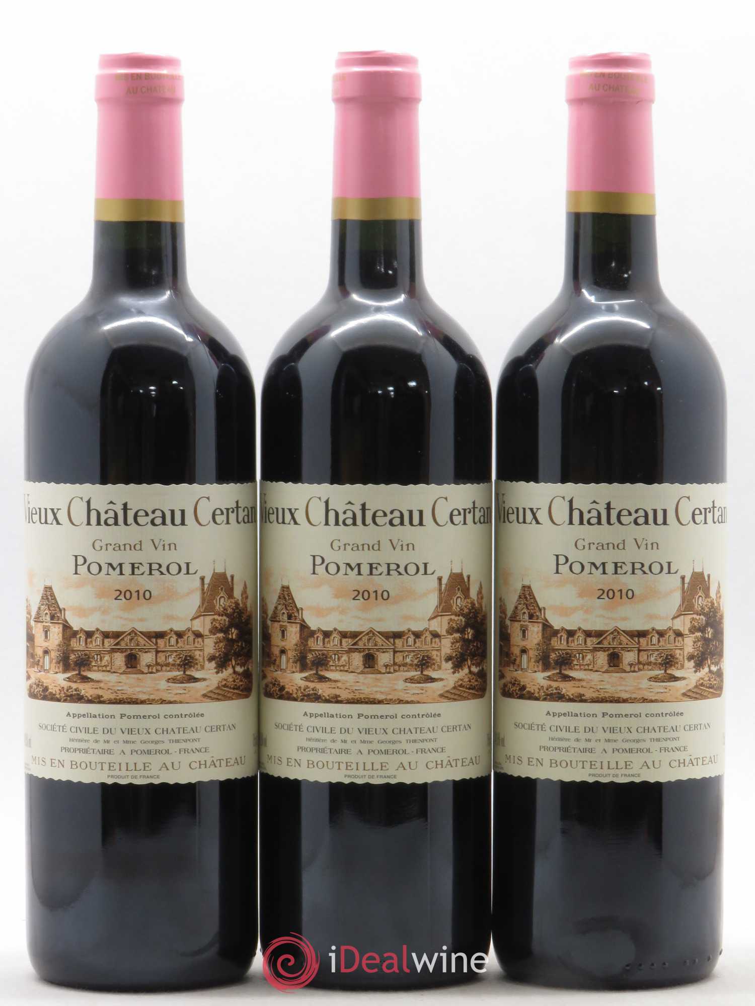 Vieux Château Certan 2010 - Lot de 3 bouteilles - 0