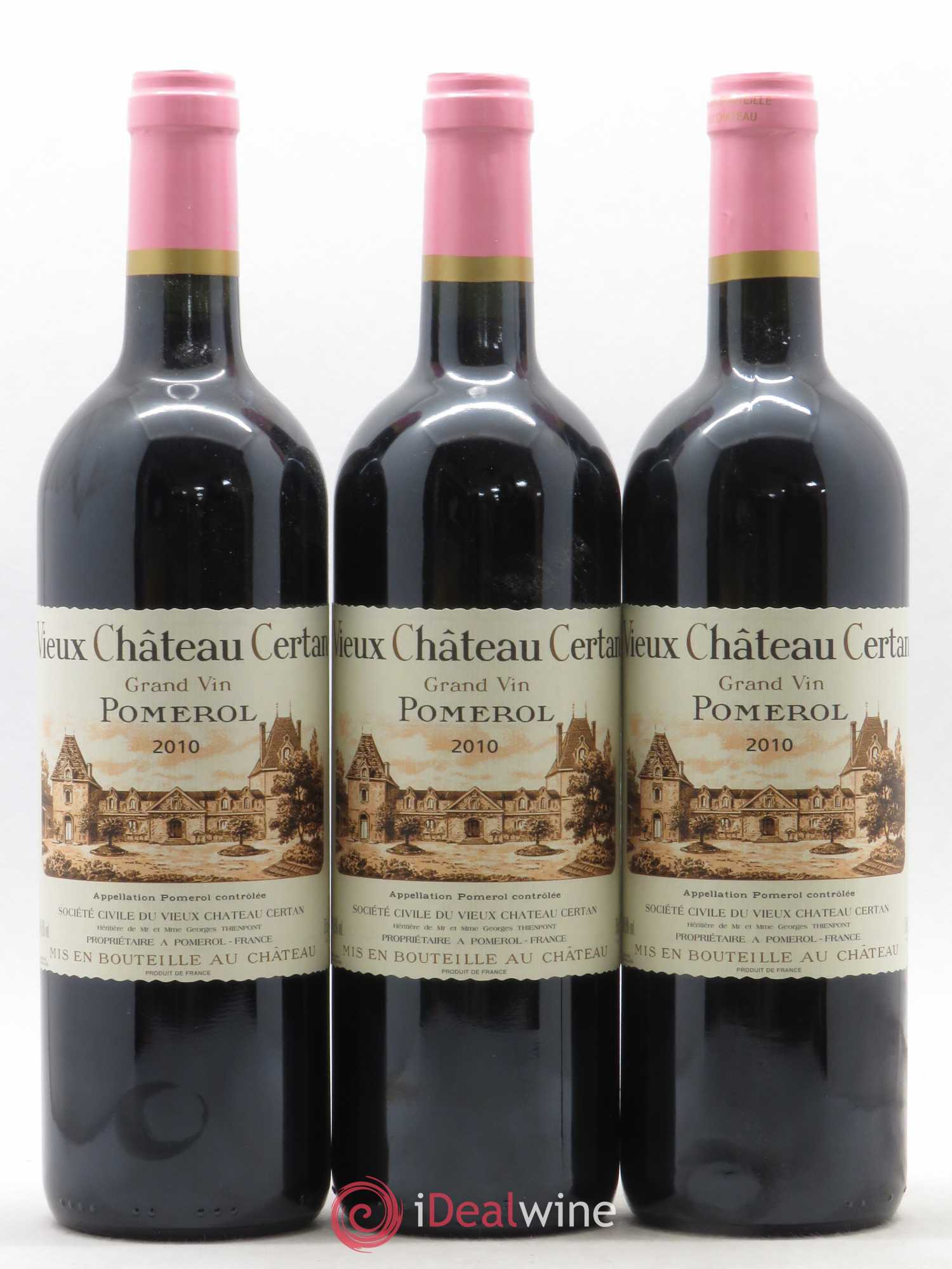 Vieux Château Certan 2010 - Lot de 3 bouteilles - 0