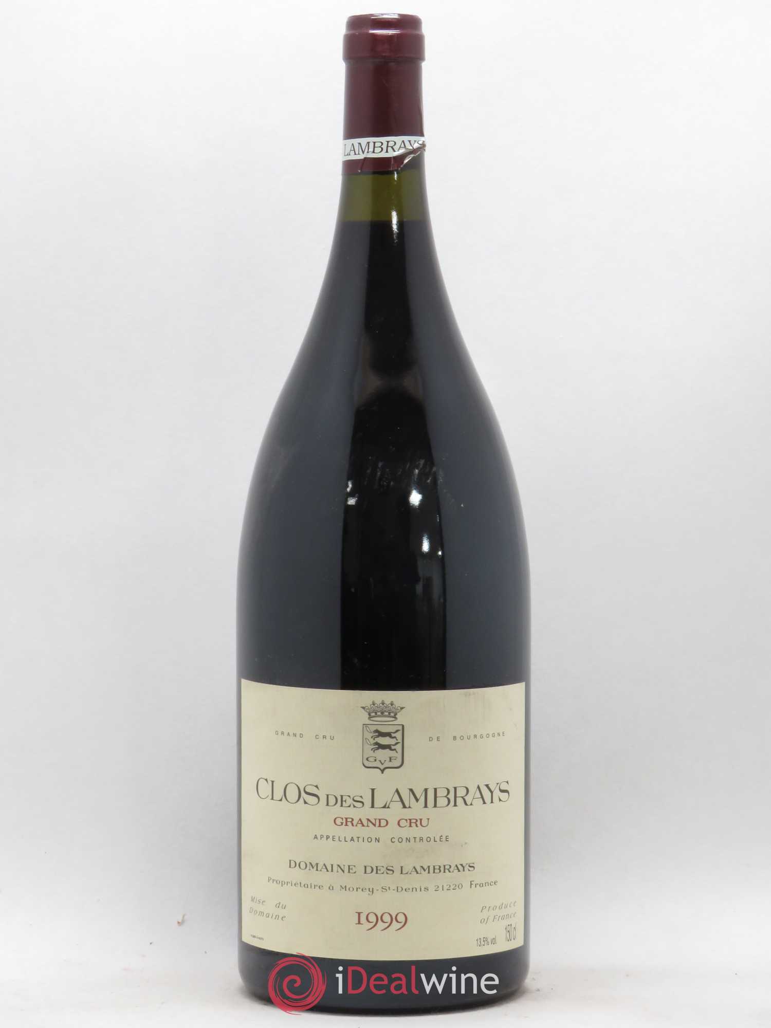 Clos des Lambrays Grand Cru Domaine des Lambrays 1999 - Lot de 1 magnum - 0