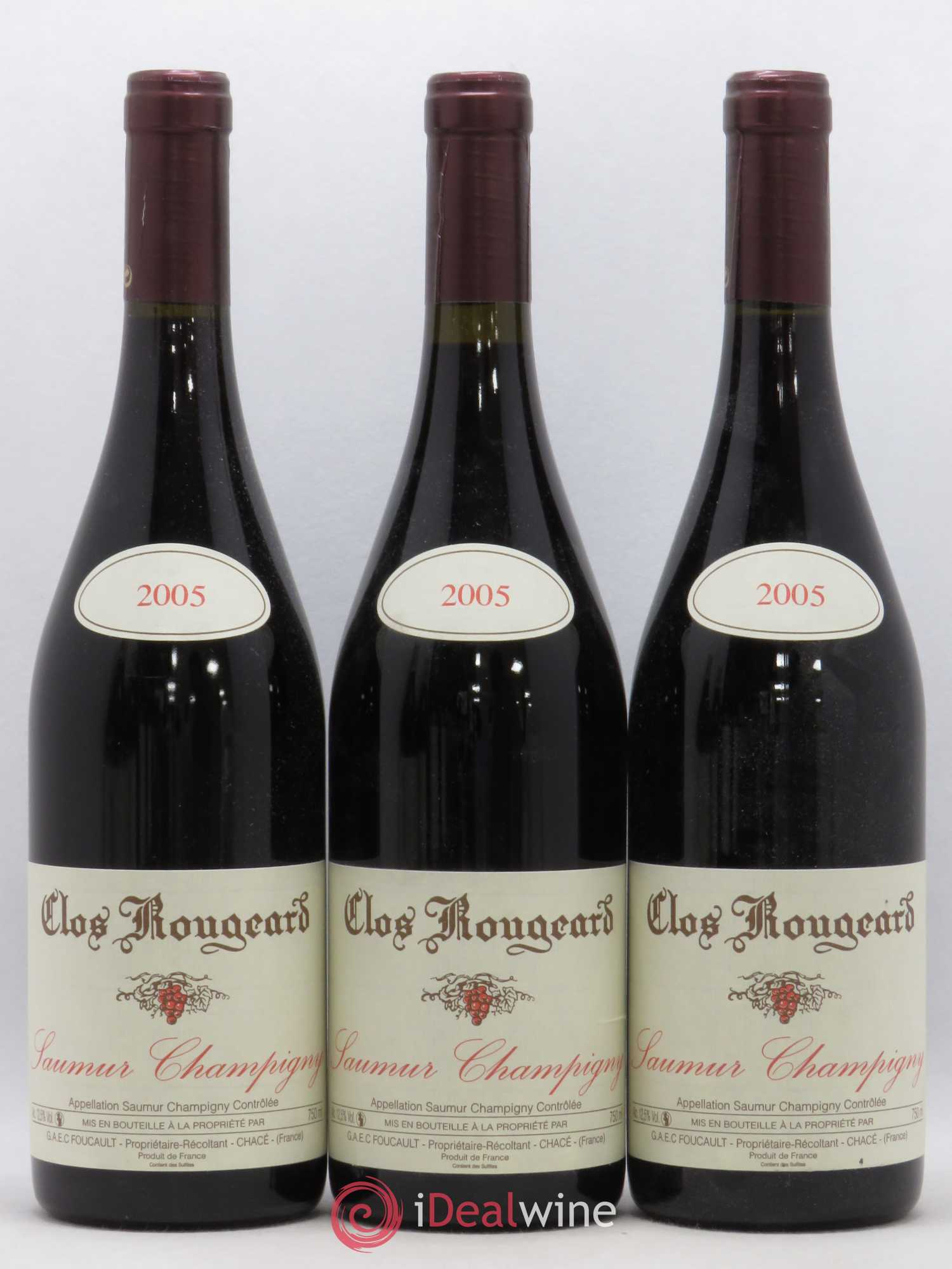 Saumur-Champigny Clos Rougeard 2005 - Lot de 3 bouteilles - 0