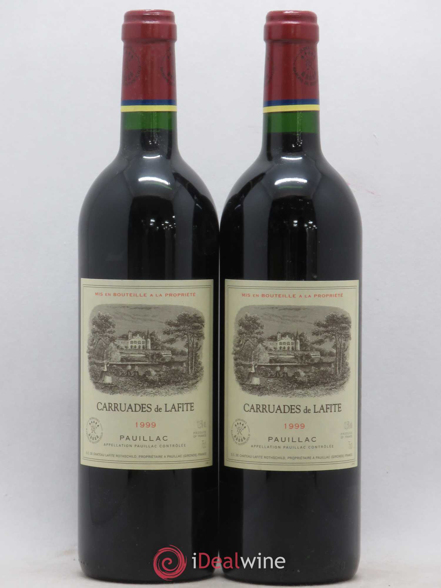 Carruades de Lafite Rothschild Second Vin 1999 - Lot de 2 bouteilles - 0