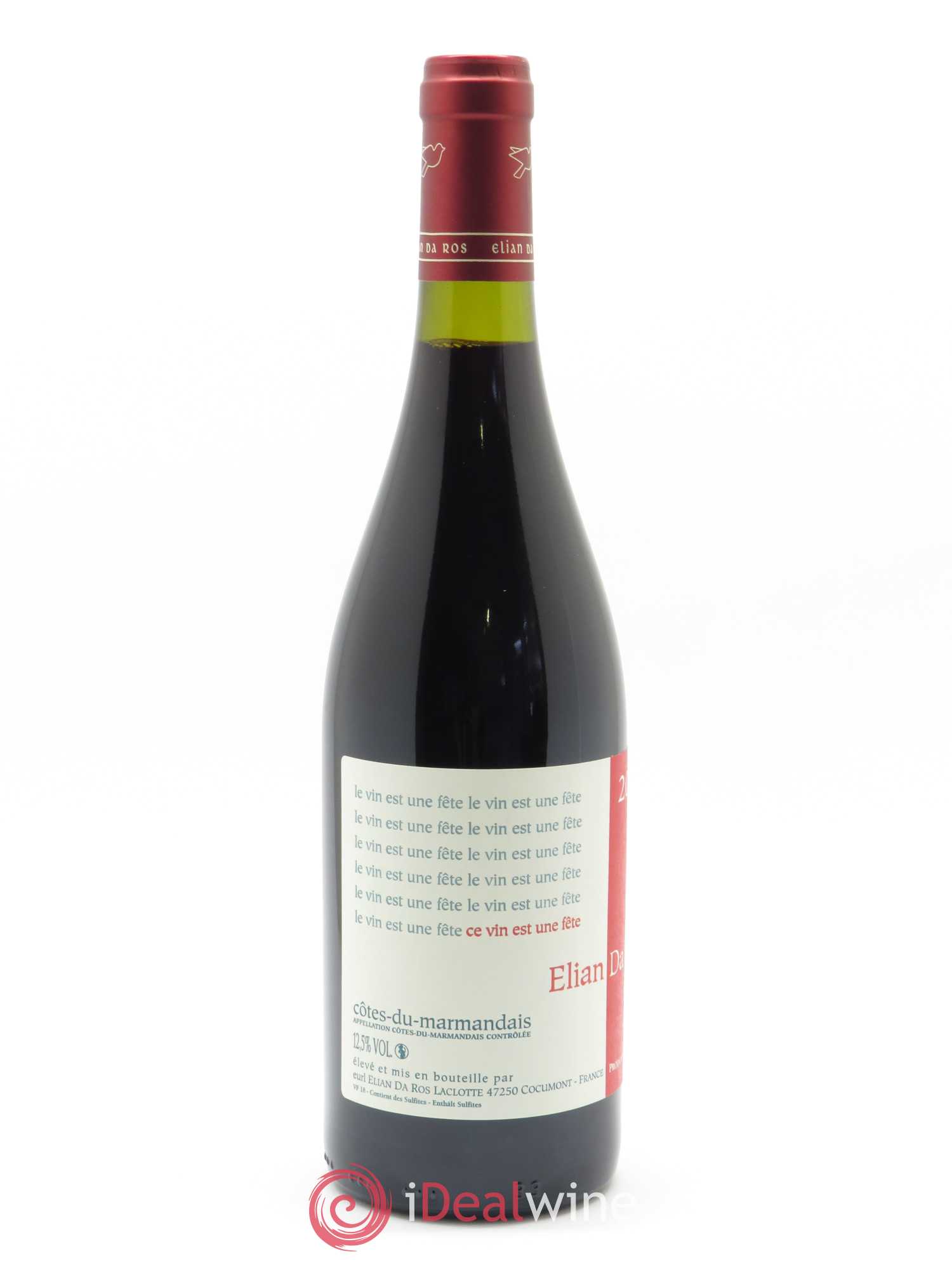 Côtes du Marmandais Le vin est une fête Elian Da Ros (Domaine) 2018 - Lot de 1 bouteille - 1