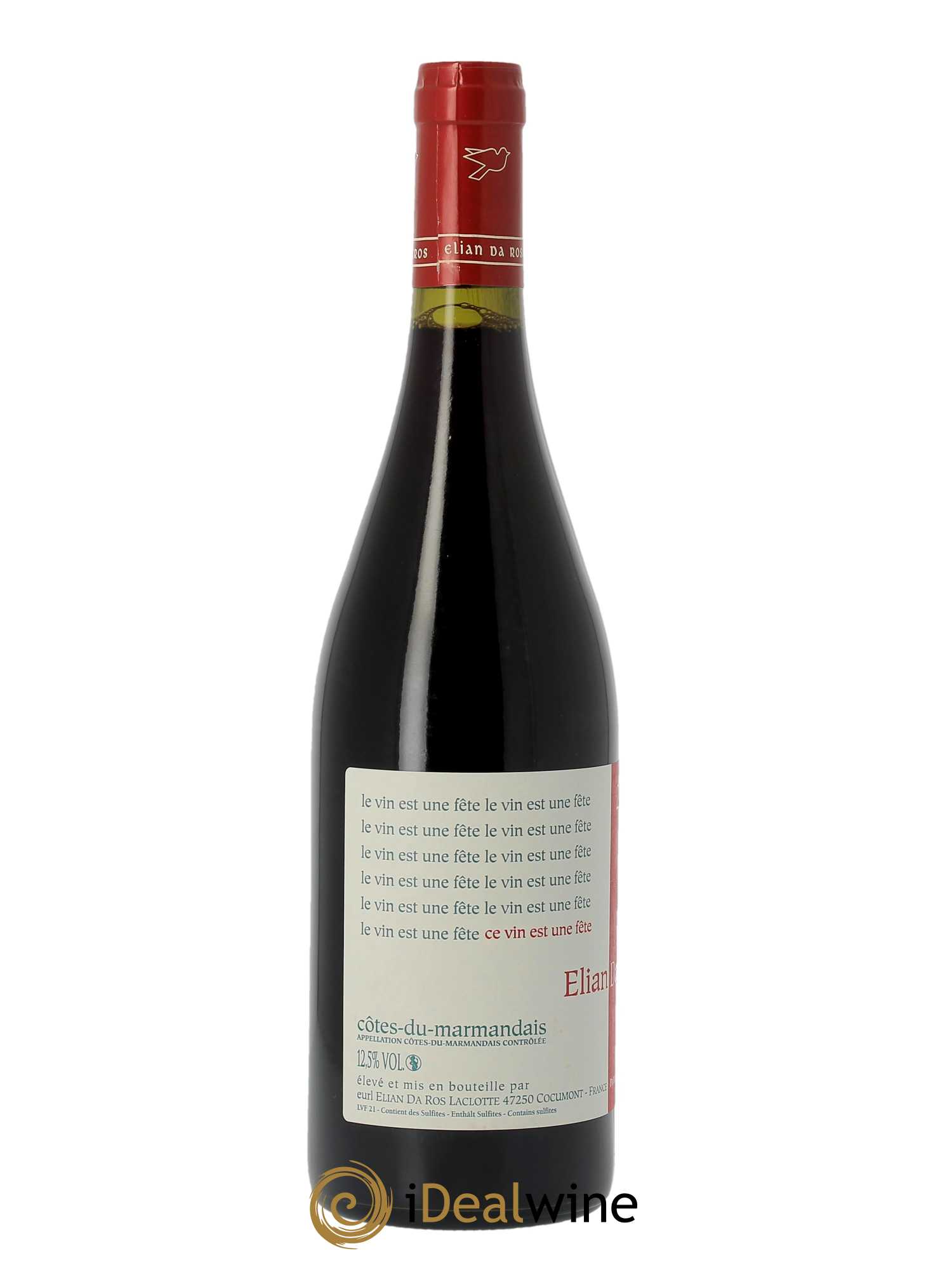 Côtes du Marmandais Le vin est une fête Elian Da Ros (Domaine) 2020 - Lot de 1 bouteille - 1