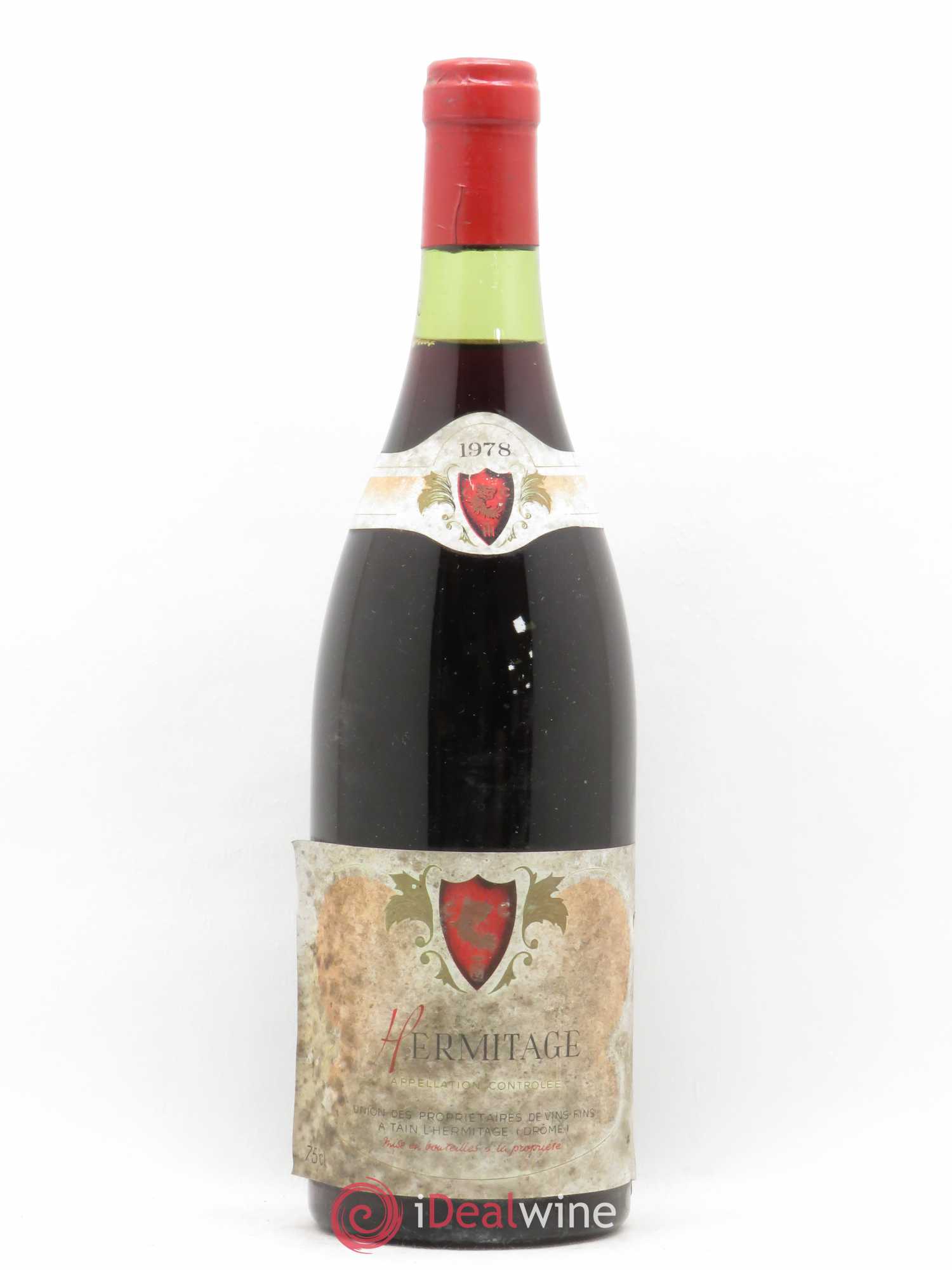 Hermitage Union Des Propriétaires Tain L'Hermitage 1978 - Posten von 1 Flasche - 0