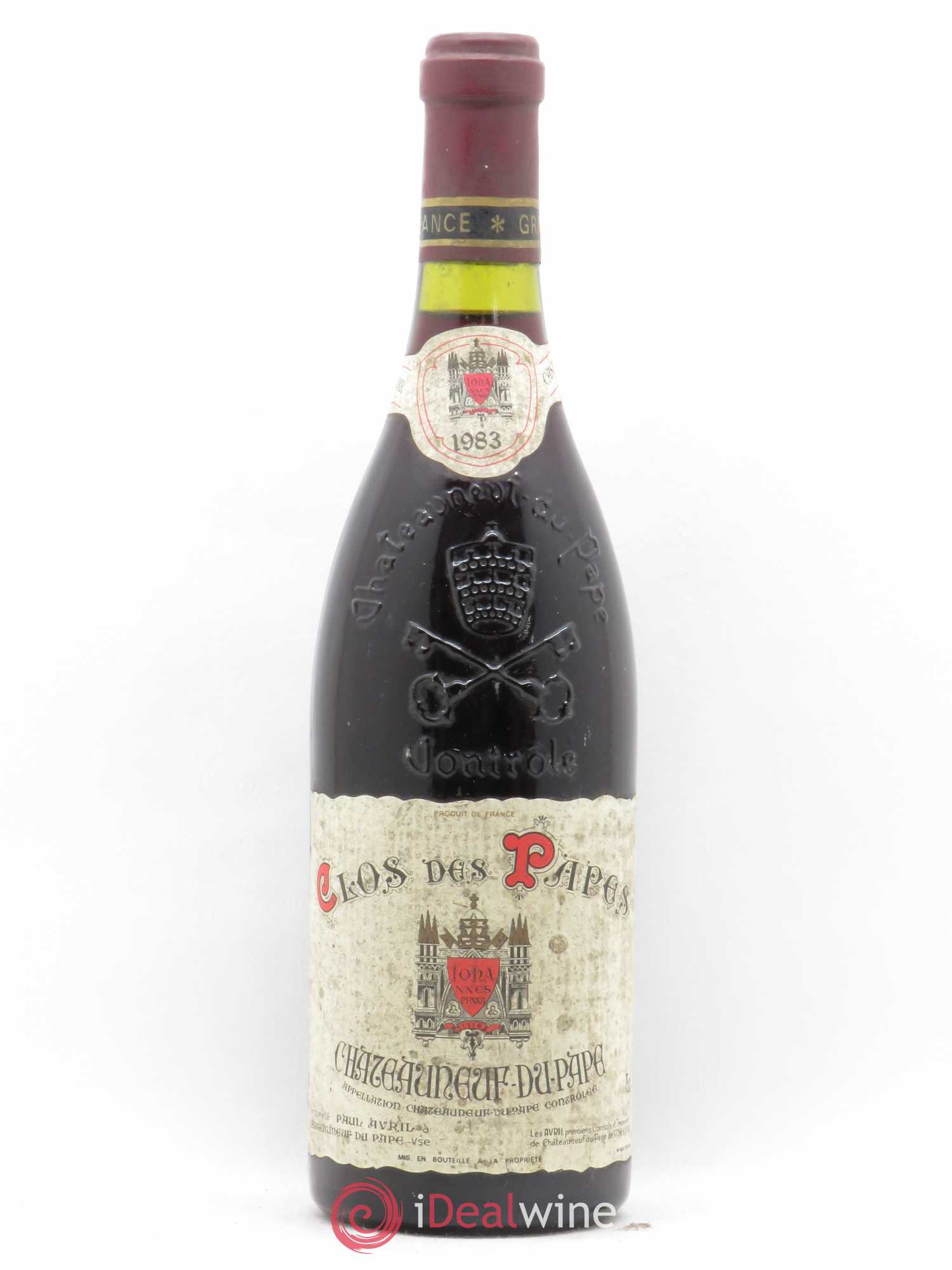 Châteauneuf-du-Pape Clos des Papes - Paul Avril 1983 - Lot de 1 bouteille - 0