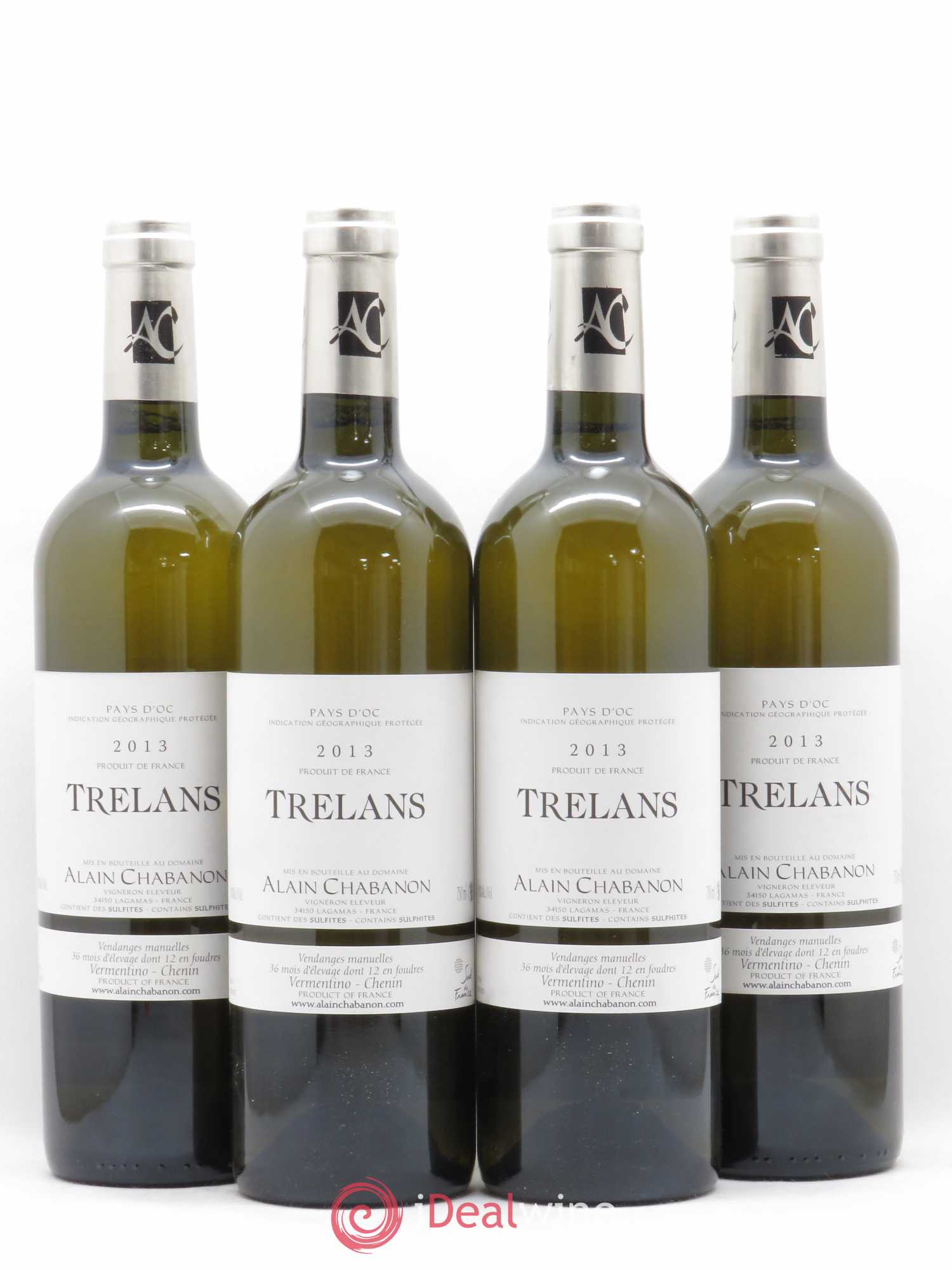 Pays d'Oc Trelans Alain Chabanon (Domaine) 2013 - Lot de 4 bouteilles - 0