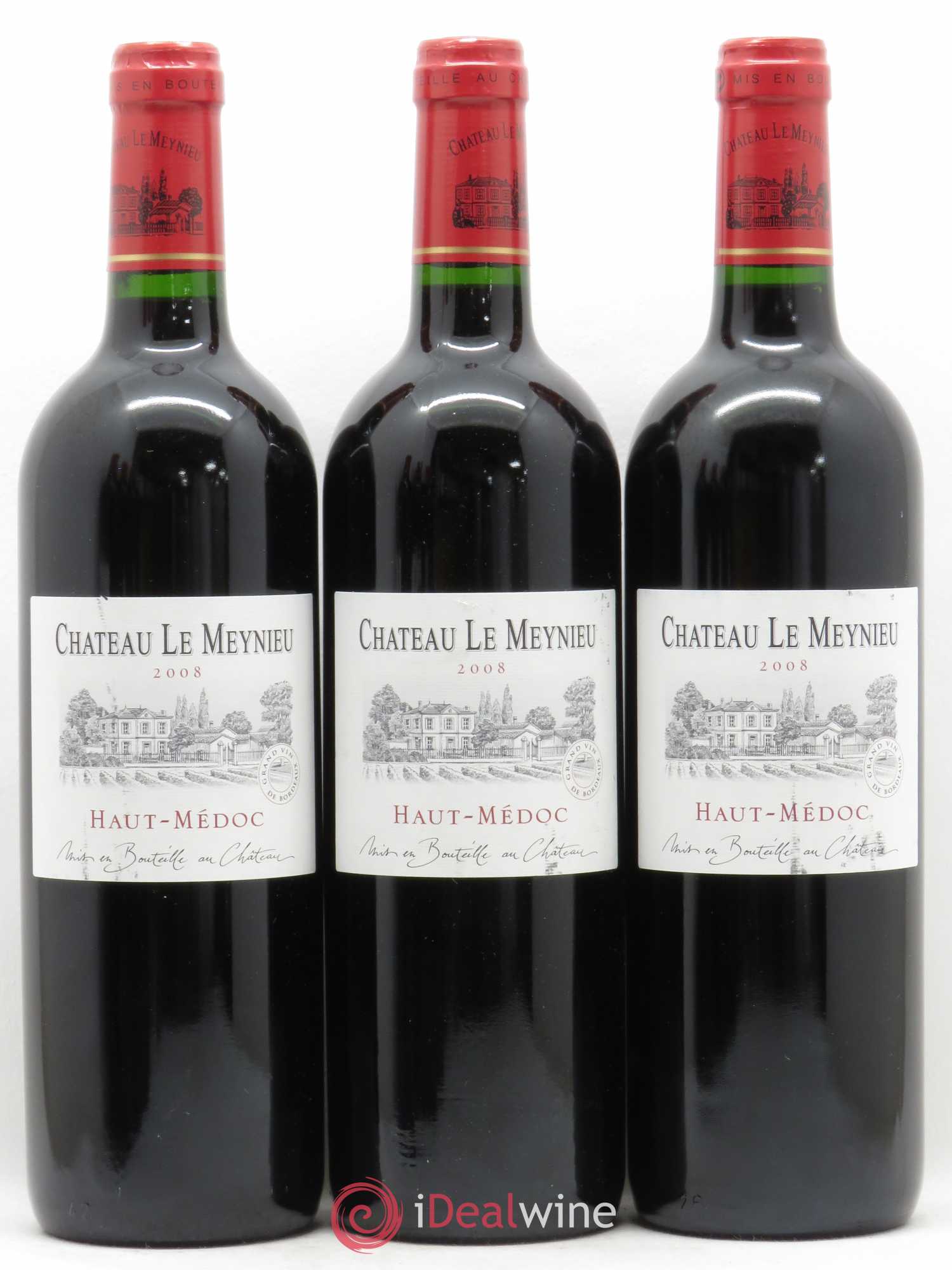Haut Médoc Château Le Meynieu 2008 - Posten von 3 Flaschen - 0