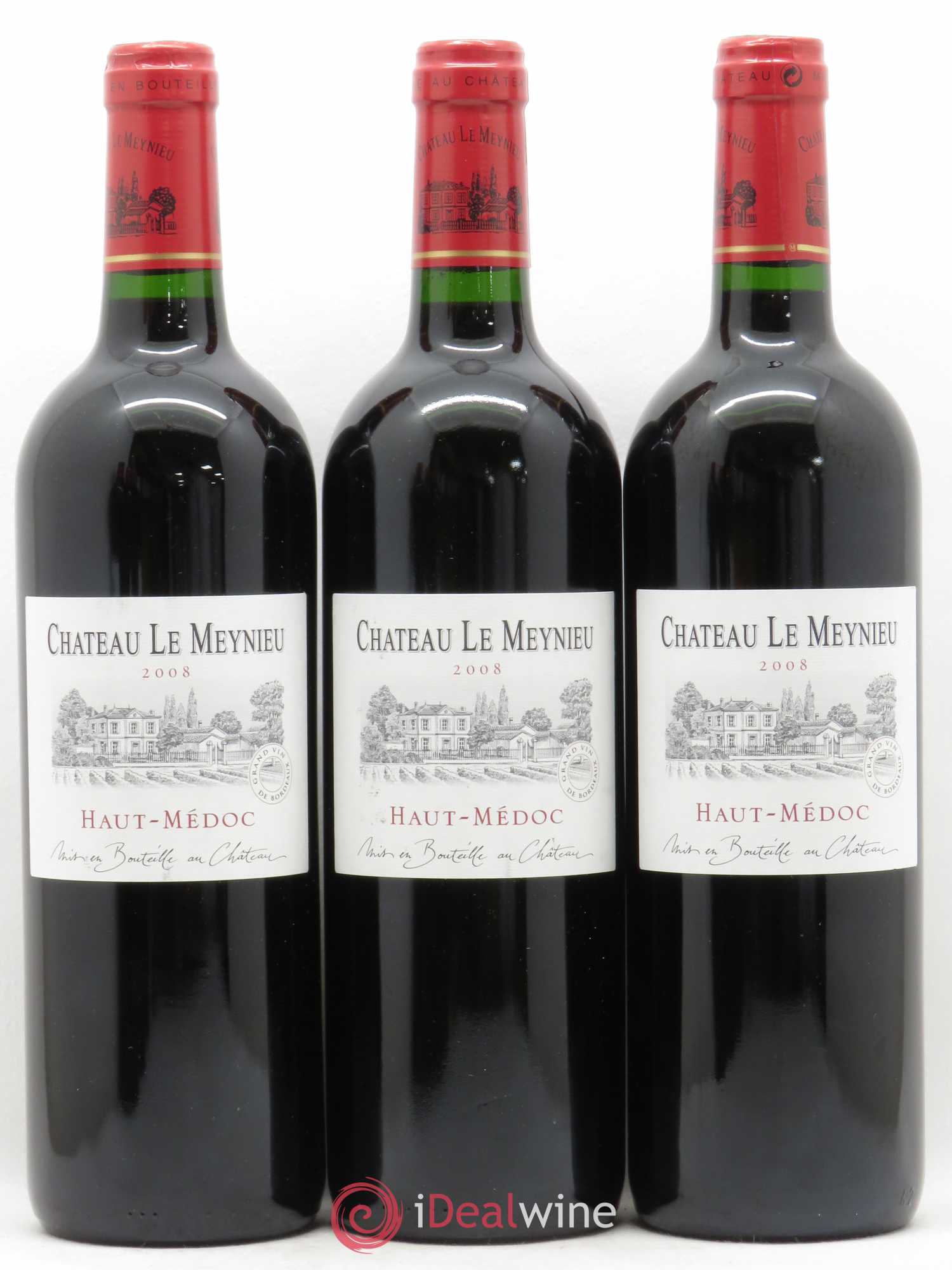 Haut Médoc Château Le Meynieu 2008 - Posten von 3 Flaschen - 0