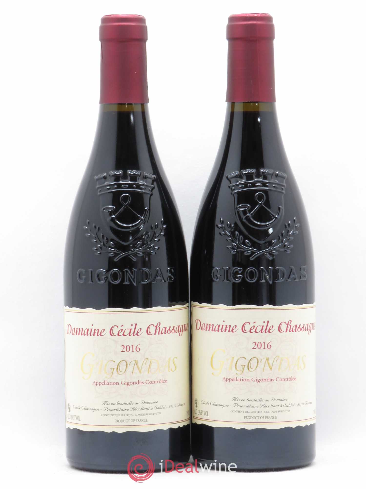 Gigondas Domaine Cecile Chassagne 2016 - Posten von 2 Flaschen - 0