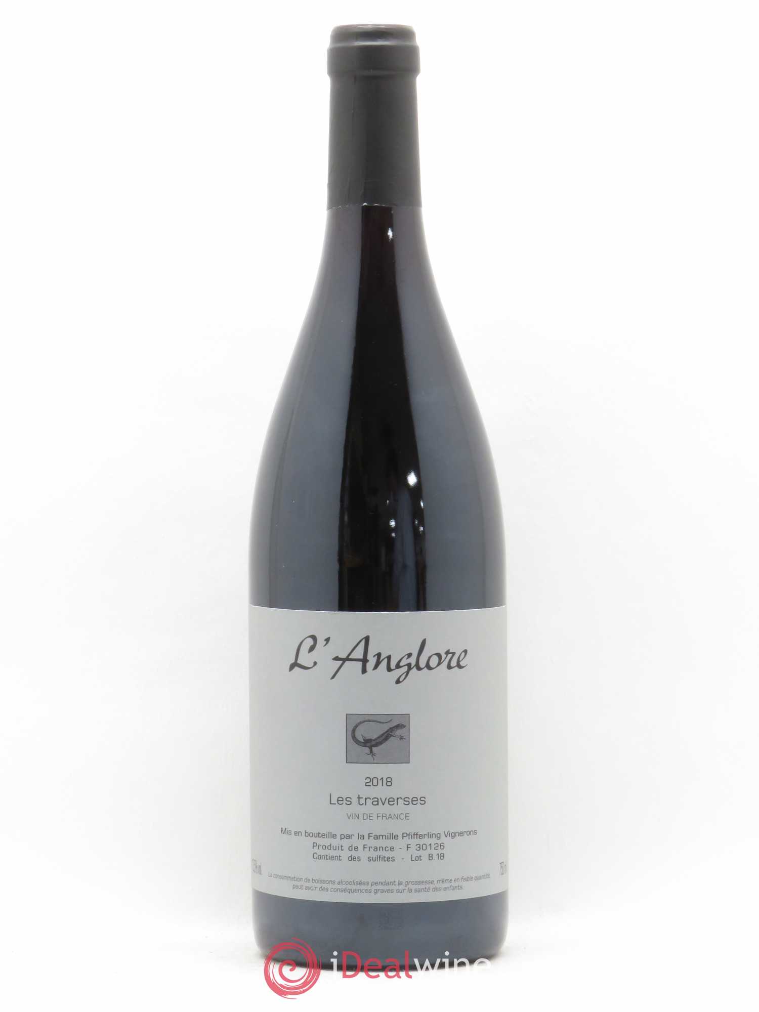 Vin de France Les Traverses L'Anglore 2018 - Lot de 1 bouteille - 0