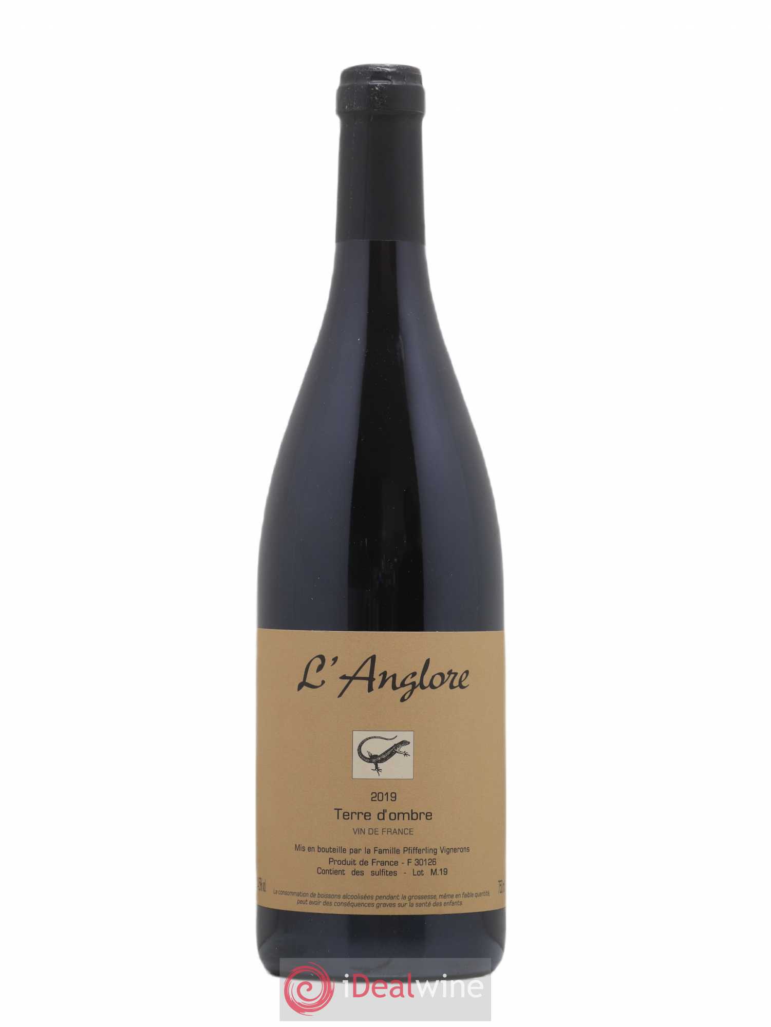 Vin de France Terre d'Ombre L'Anglore 2019 - Lot de 1 bouteille - 0