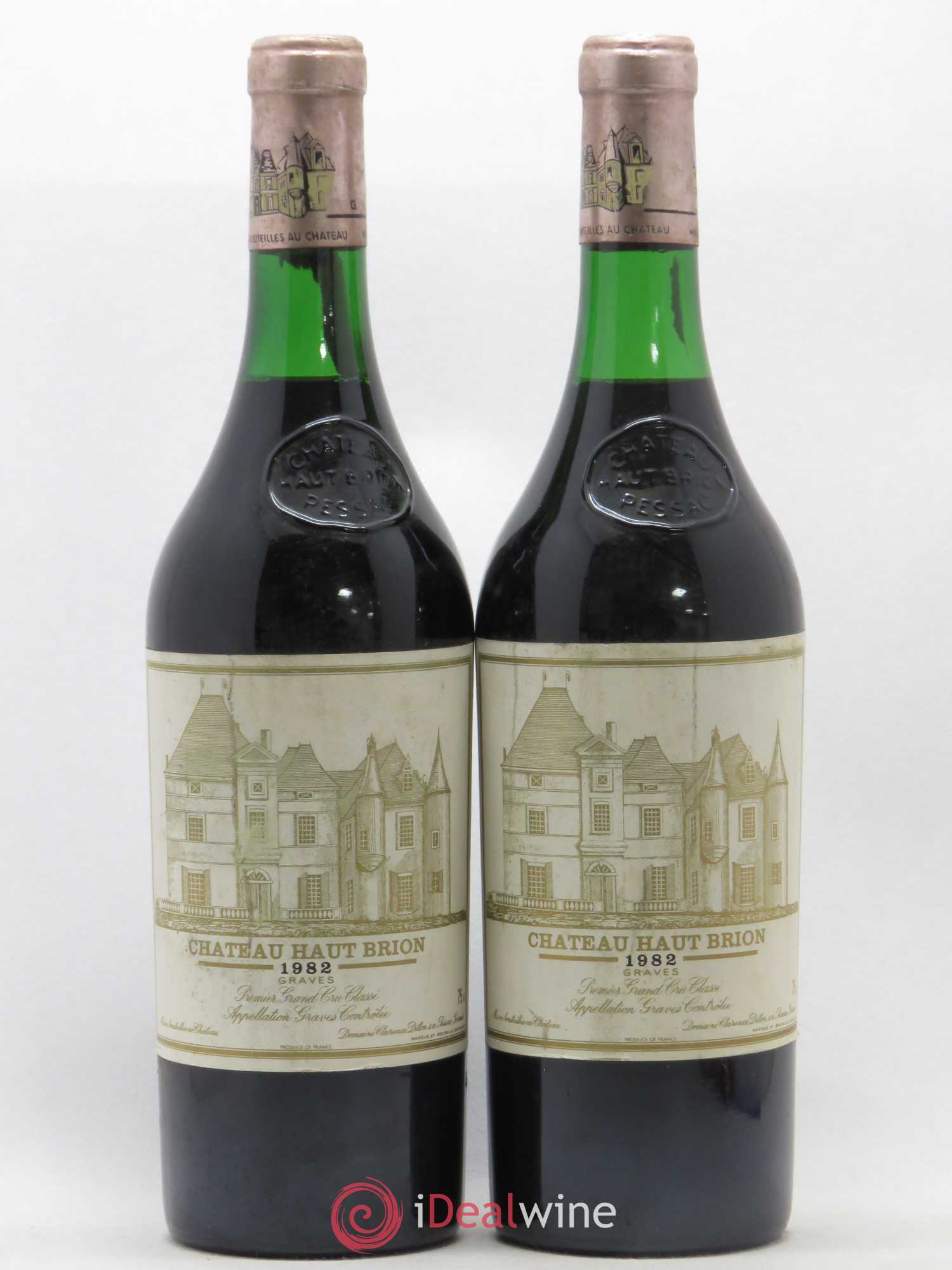 Château Haut Brion 1er Grand Cru Classé 1982 - Lot de 2 bouteilles - 0