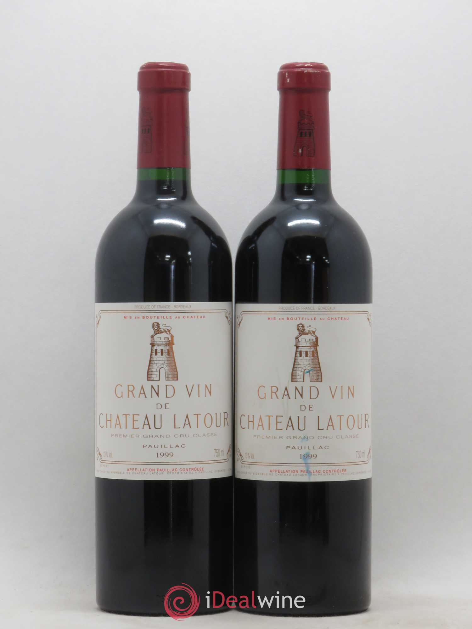 Château Latour 1er Grand Cru Classé 1999 - Lot de 2 bouteilles - 0
