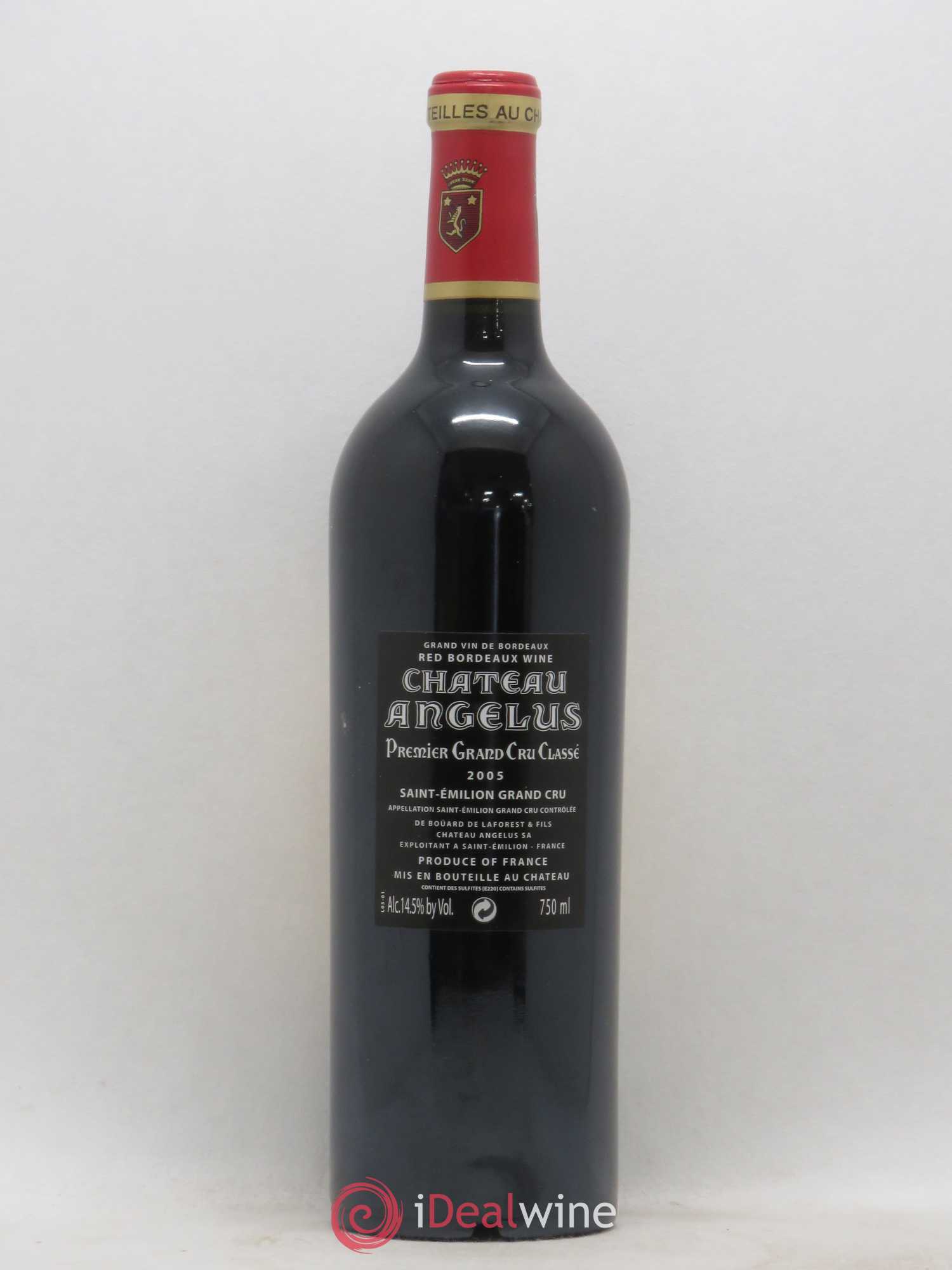 Château Angélus 1er Grand Cru Classé A 2005 - Lot de 1 bouteille - 1