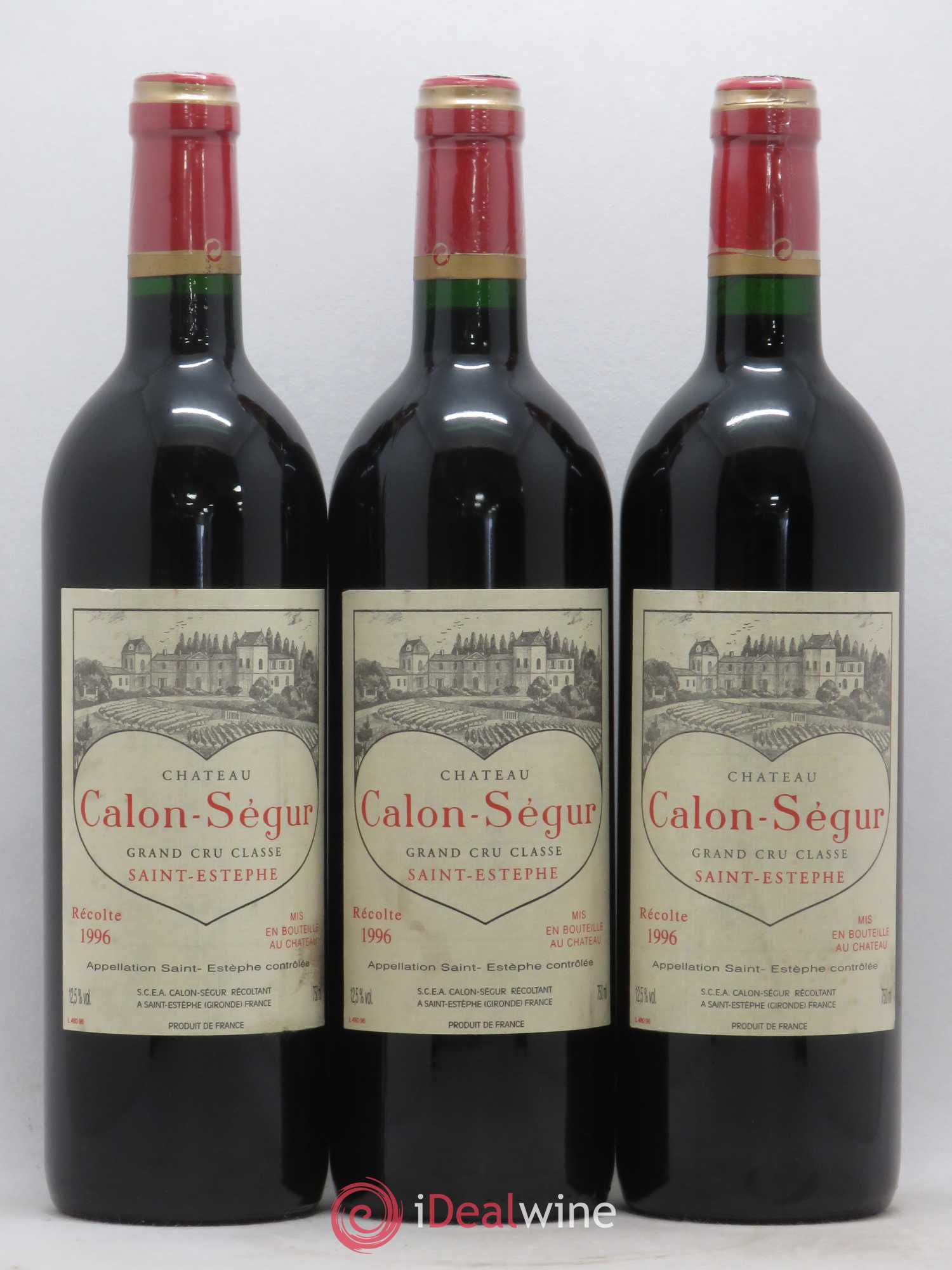 Château Calon Ségur 3ème Grand Cru Classé 1996 - Lot de 6 bouteilles - 2