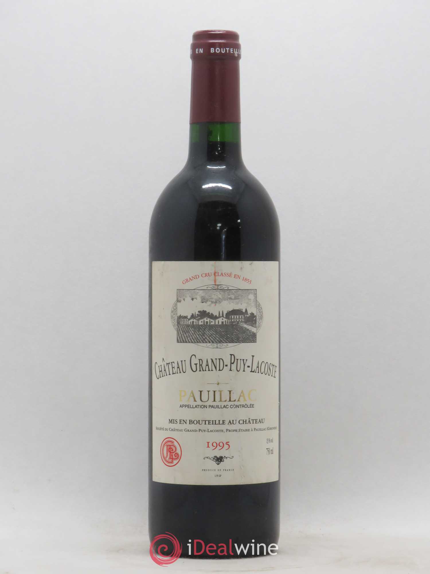 Château Grand Puy Lacoste 5ème Grand Cru Classé 1995 - Lot de 1 bouteille - 0