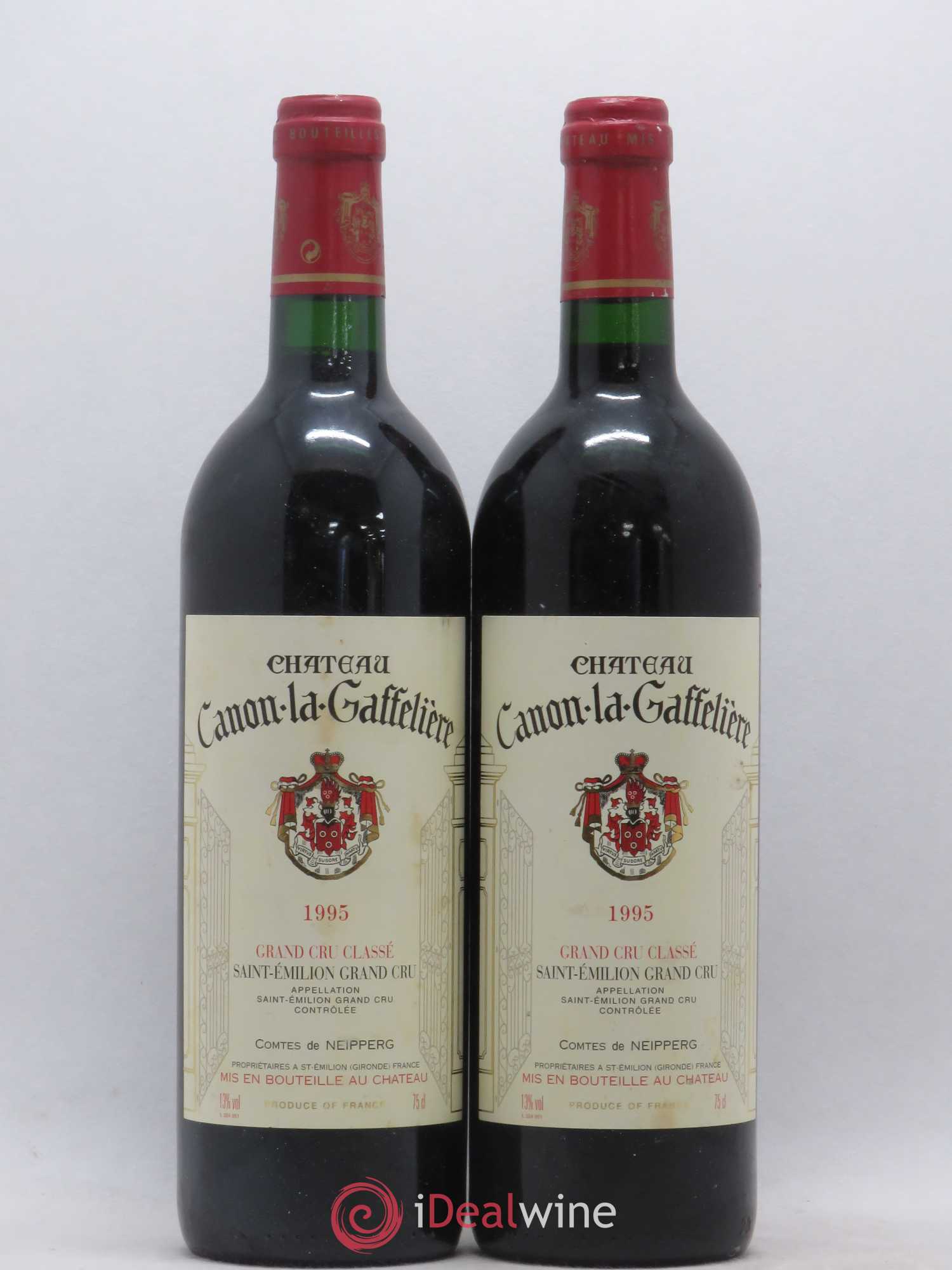 Château Canon la Gaffelière 1er Grand Cru Classé B 1995 - Lot de 2 bouteilles - 0