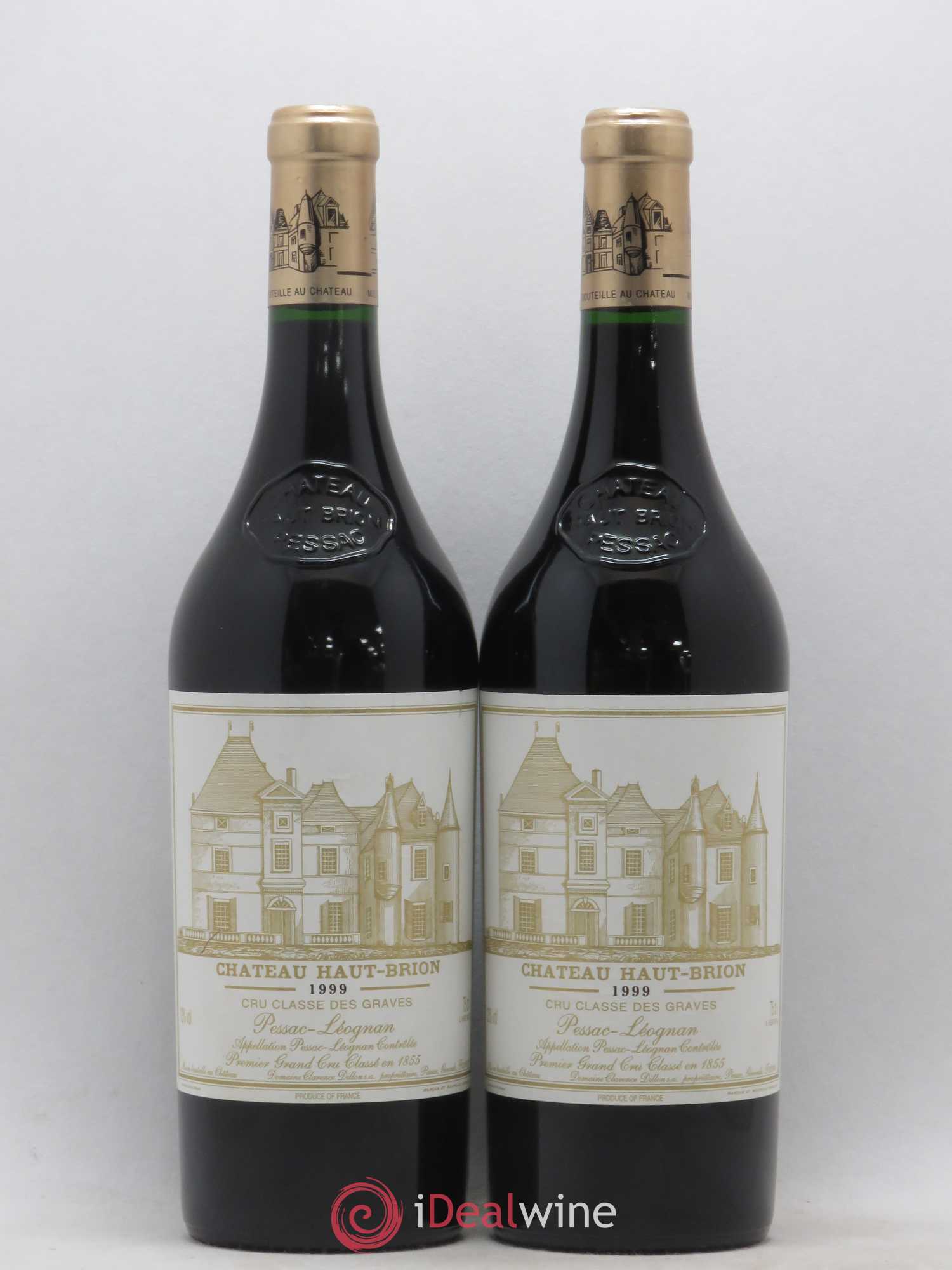Château Haut Brion 1er Grand Cru Classé 1999 - Lot de 2 bouteilles - 0