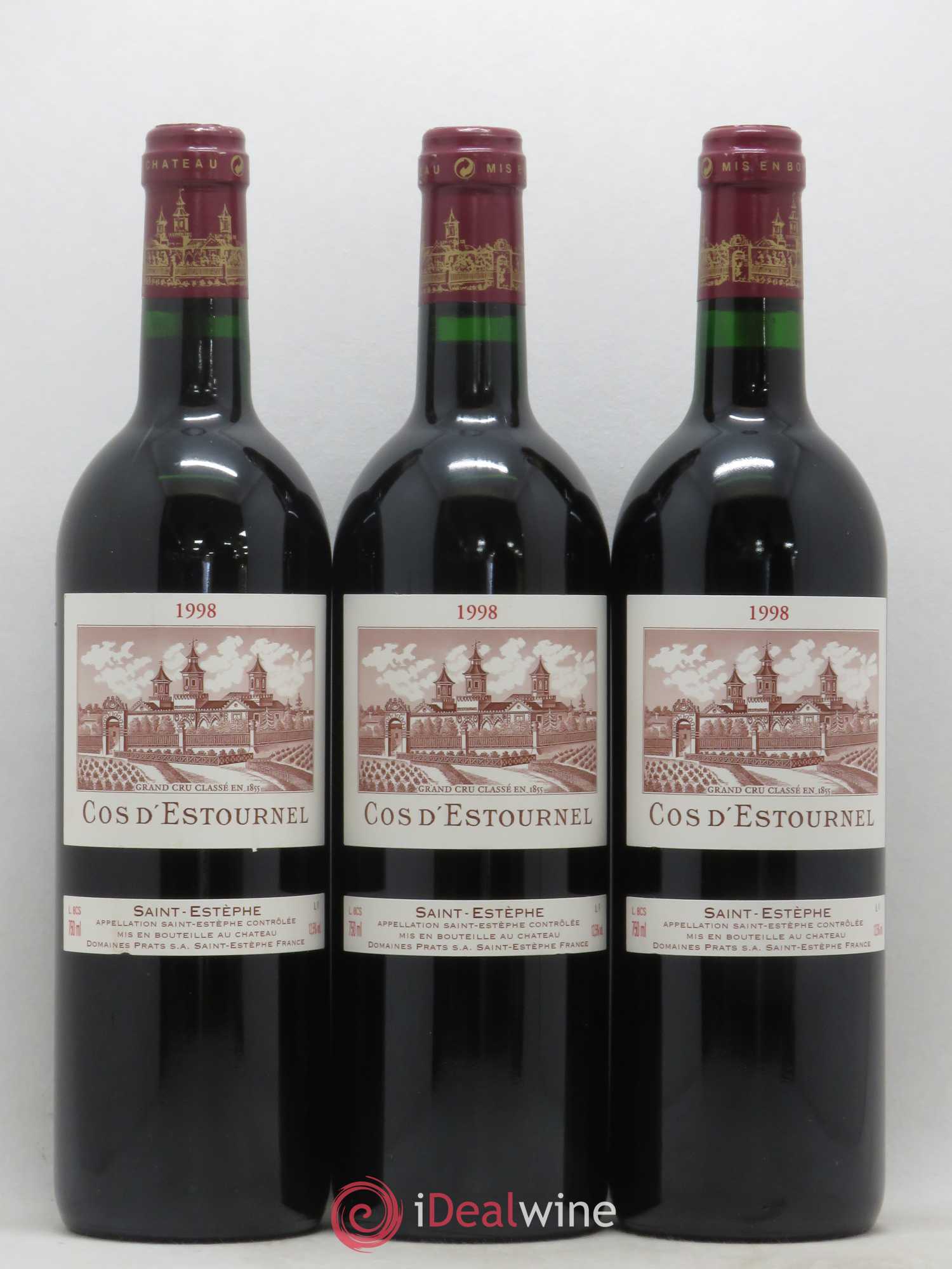 Cos d'Estournel 2ème Grand Cru Classé 1998 - Lot de 6 bouteilles - 1