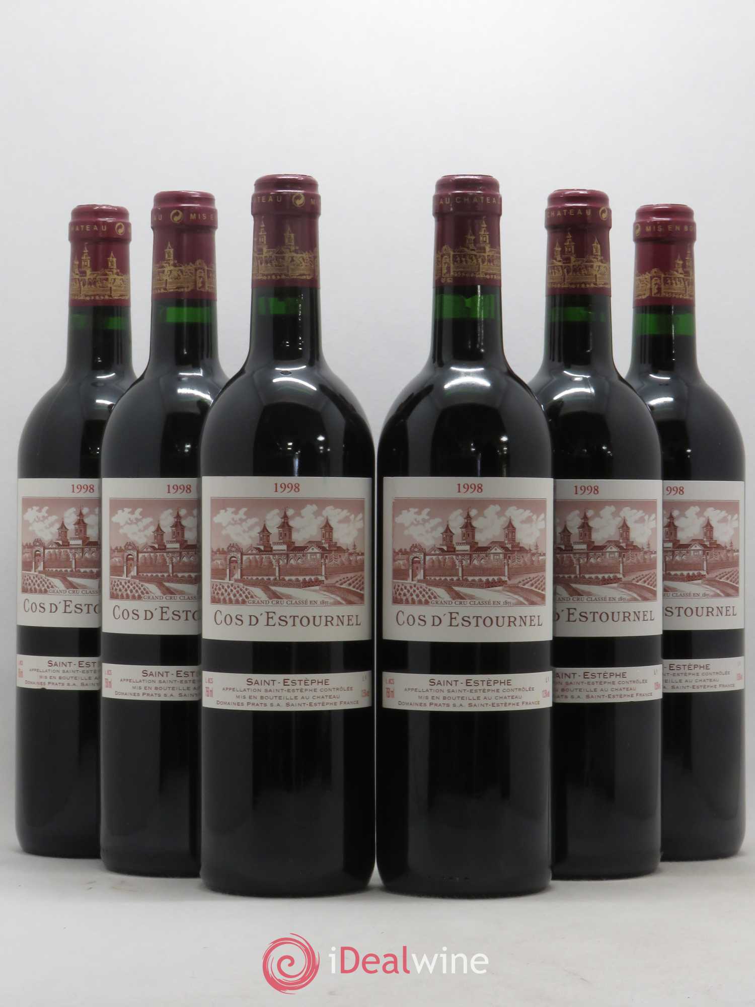 Cos d'Estournel 2ème Grand Cru Classé 1998 - Lot de 6 bouteilles - 0