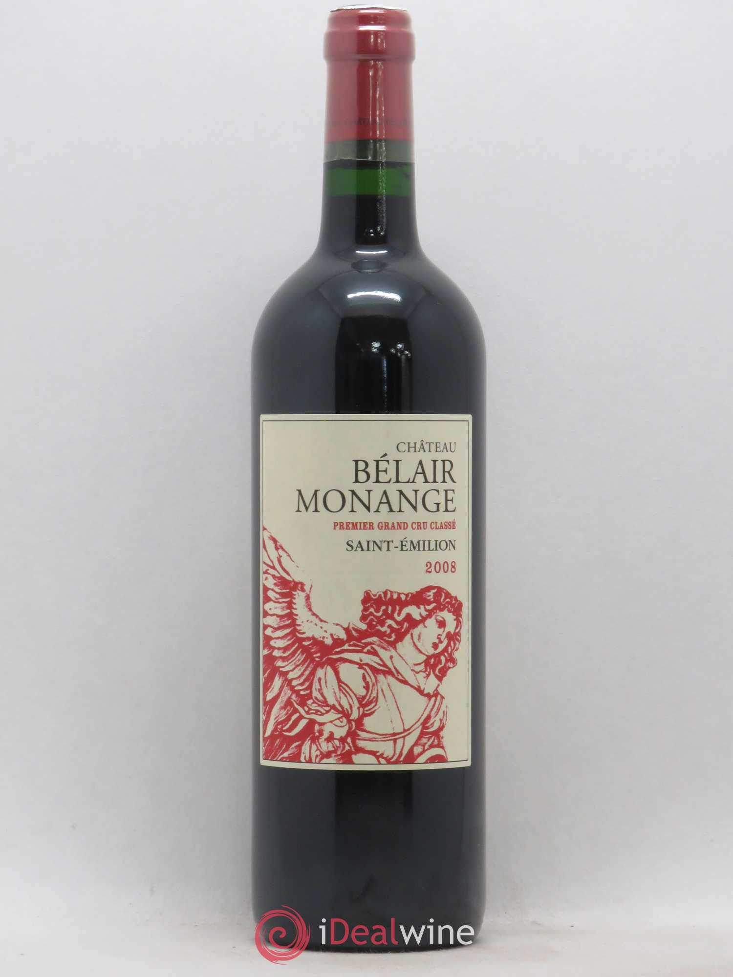 Château Belair (Belair-Monange) 1er Grand Cru Classé B 2008 - Lot de 1 bouteille - 0