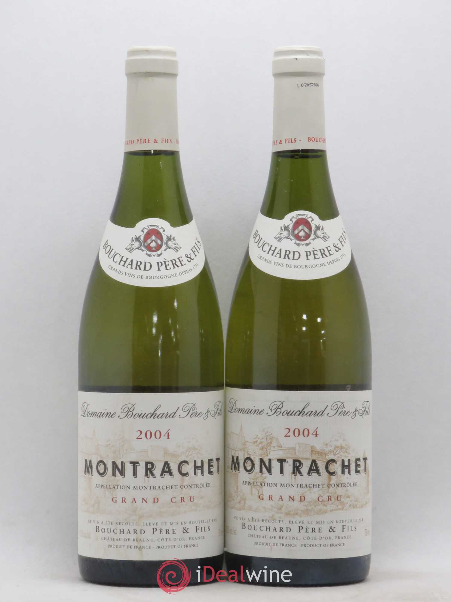 Montrachet Grand Cru Bouchard Père & Fils 2004 - Lot de 2 bouteilles - 0