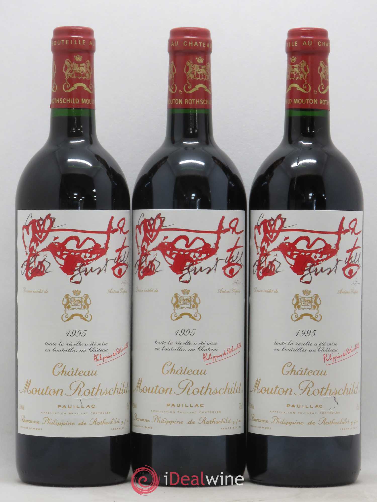 Château Mouton Rothschild 1er Grand Cru Classé 1995 - Lot de 6 bouteilles - 3