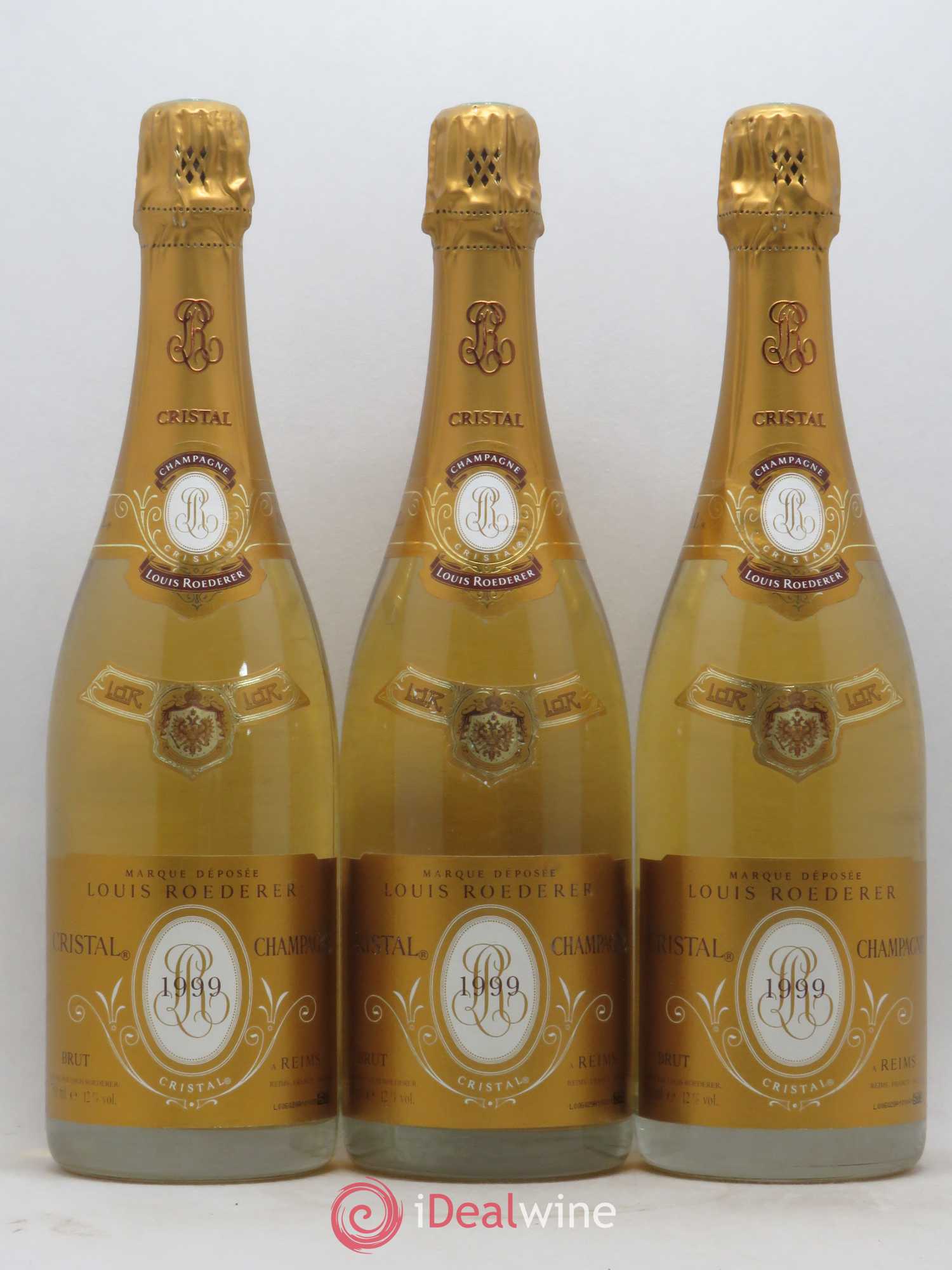 Cristal Louis Roederer 1999 - Lot de 3 bouteilles - 0